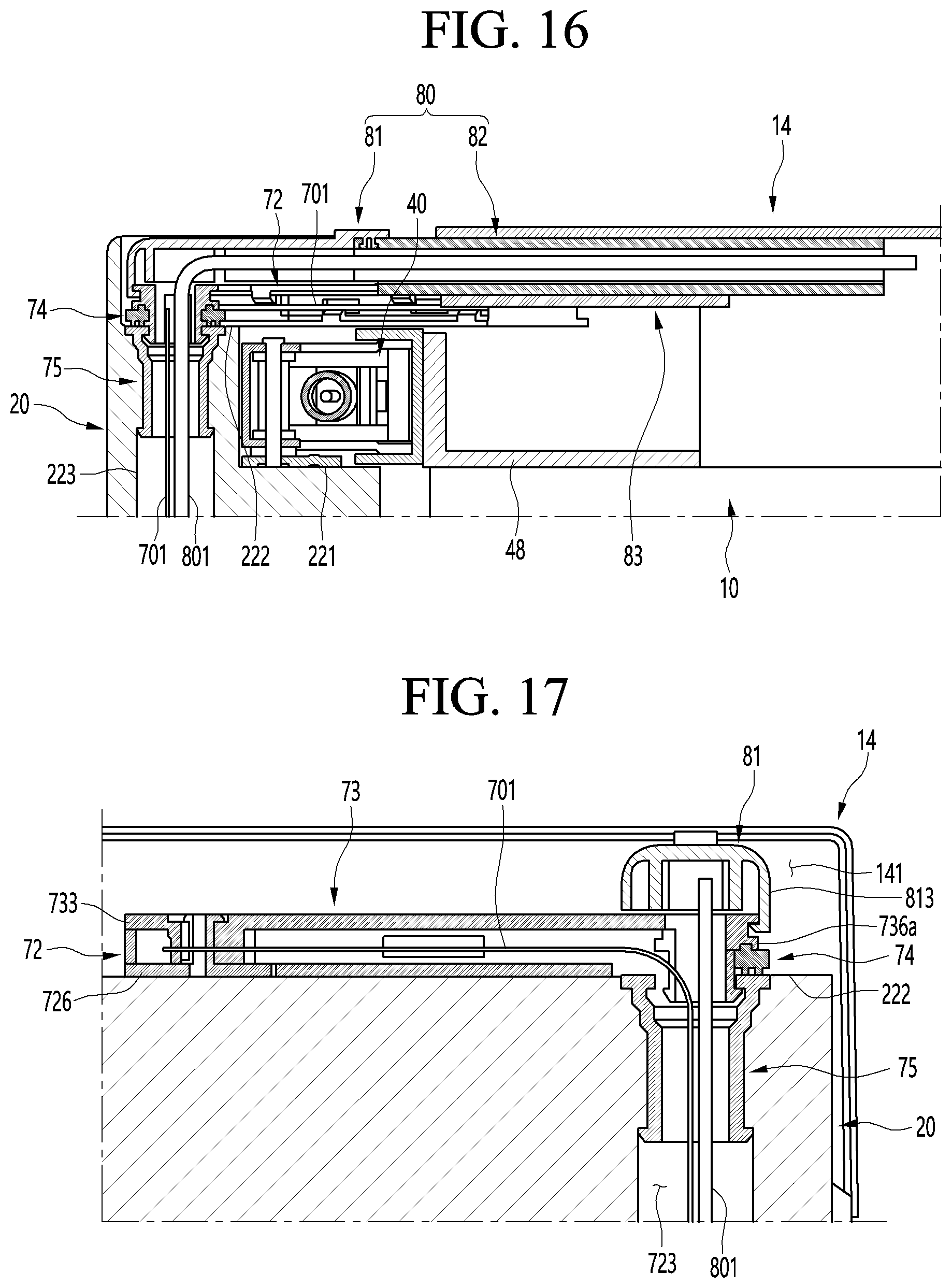 Patent US11774165 Figure 16 – Refrigerator