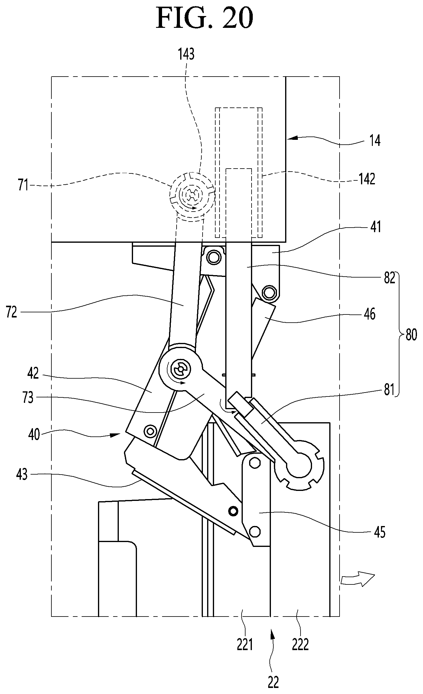 Patent US11774165 Figure 19 – Refrigerator