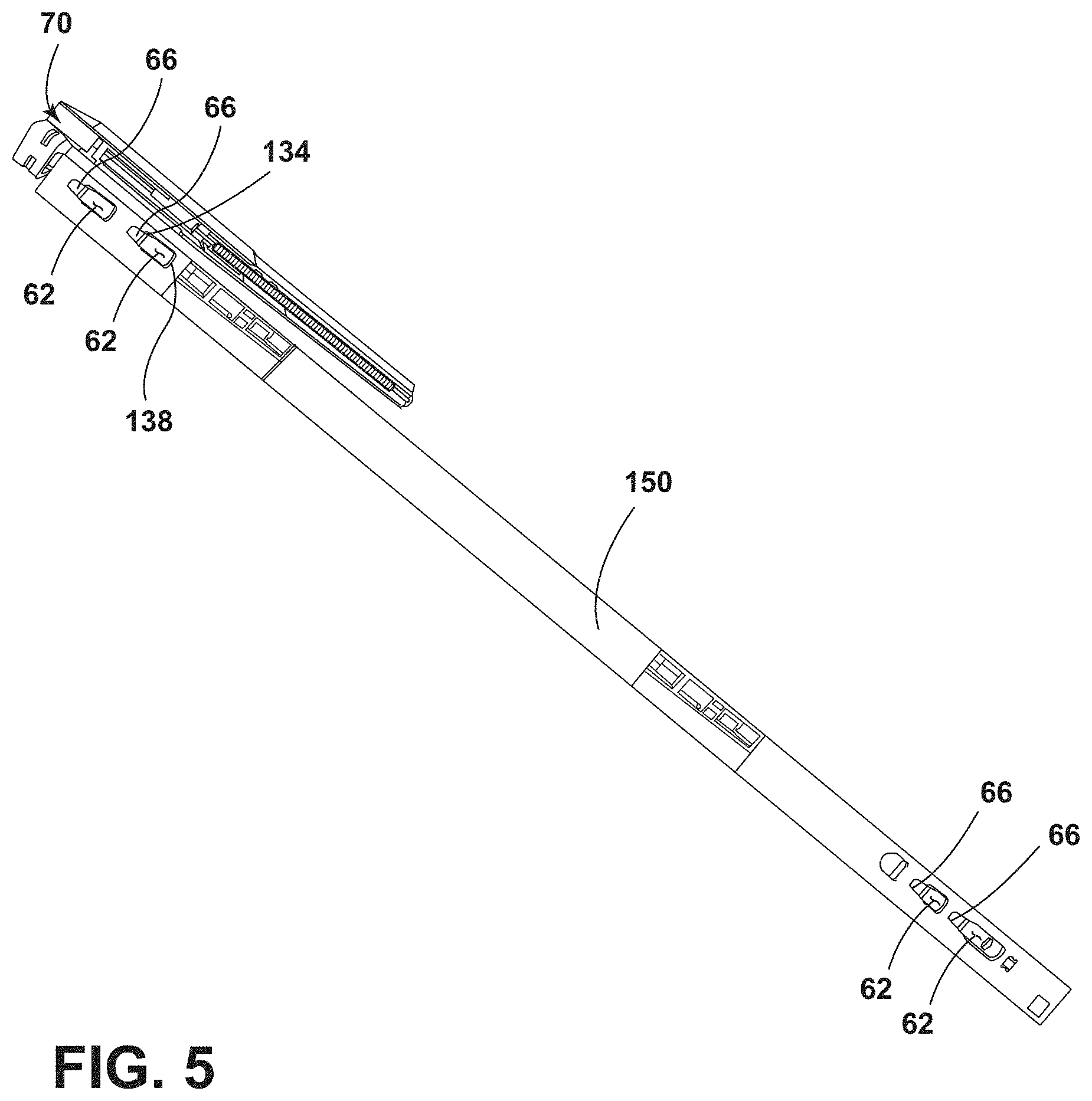 Patent US11774171 Figure 5 – Side wall attachment system for extractable wine shelves