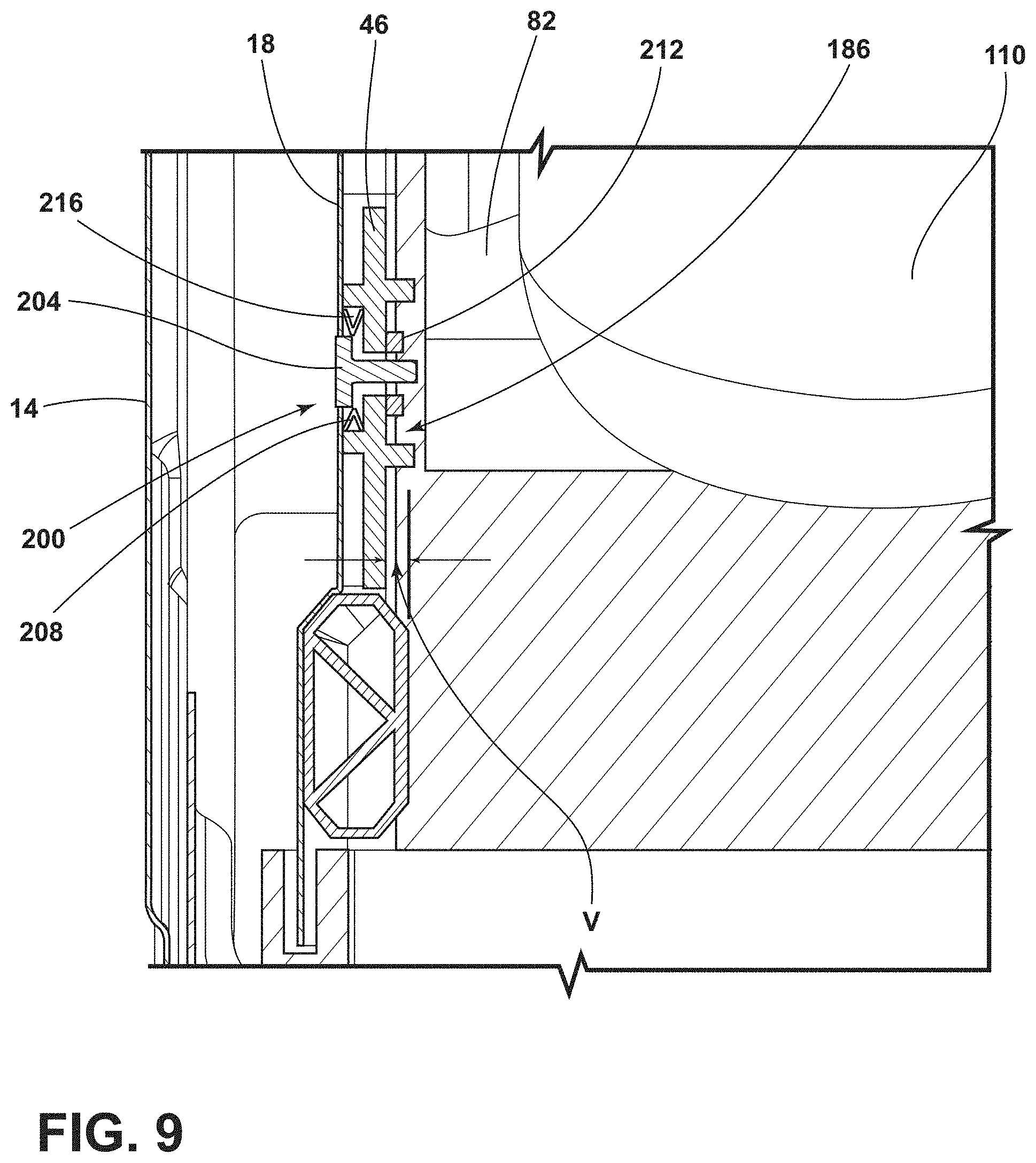 Patent US11774171 Figure 9 – Side wall attachment system for extractable wine shelves