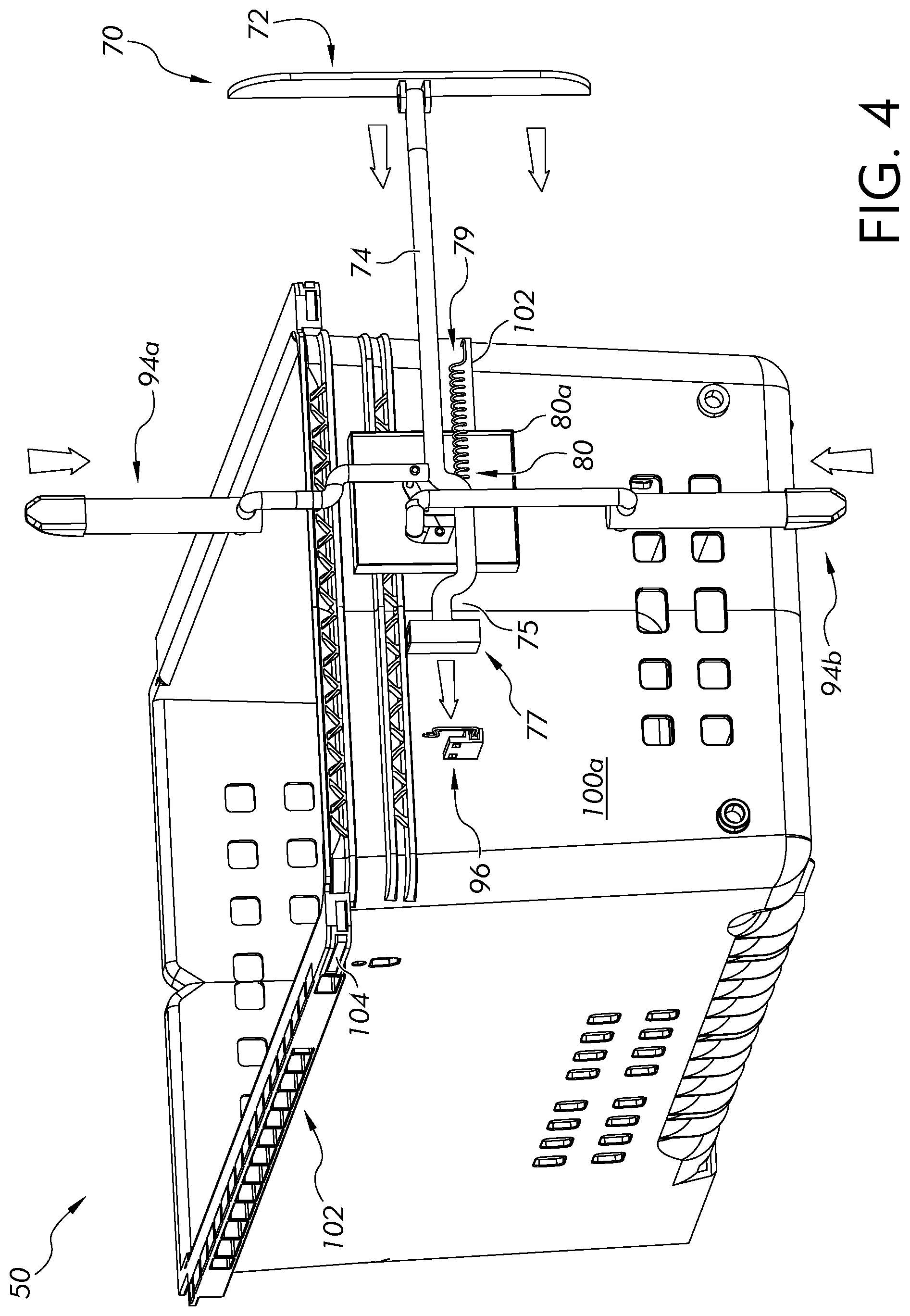 Patent US11774172 Figure 4 – Drawer in a refrigerator door