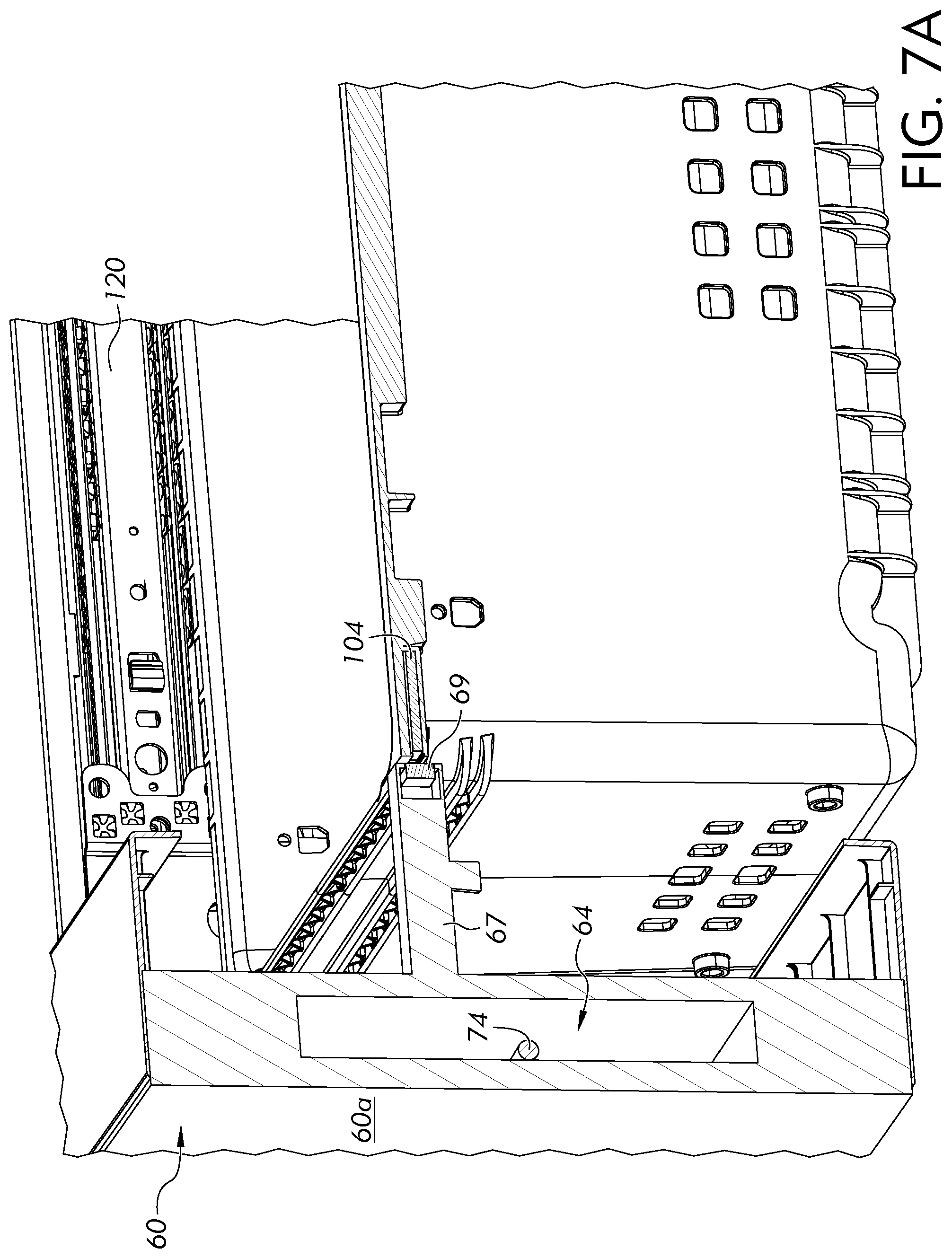 Patent US11774172 Figure 8 – Drawer in a refrigerator door