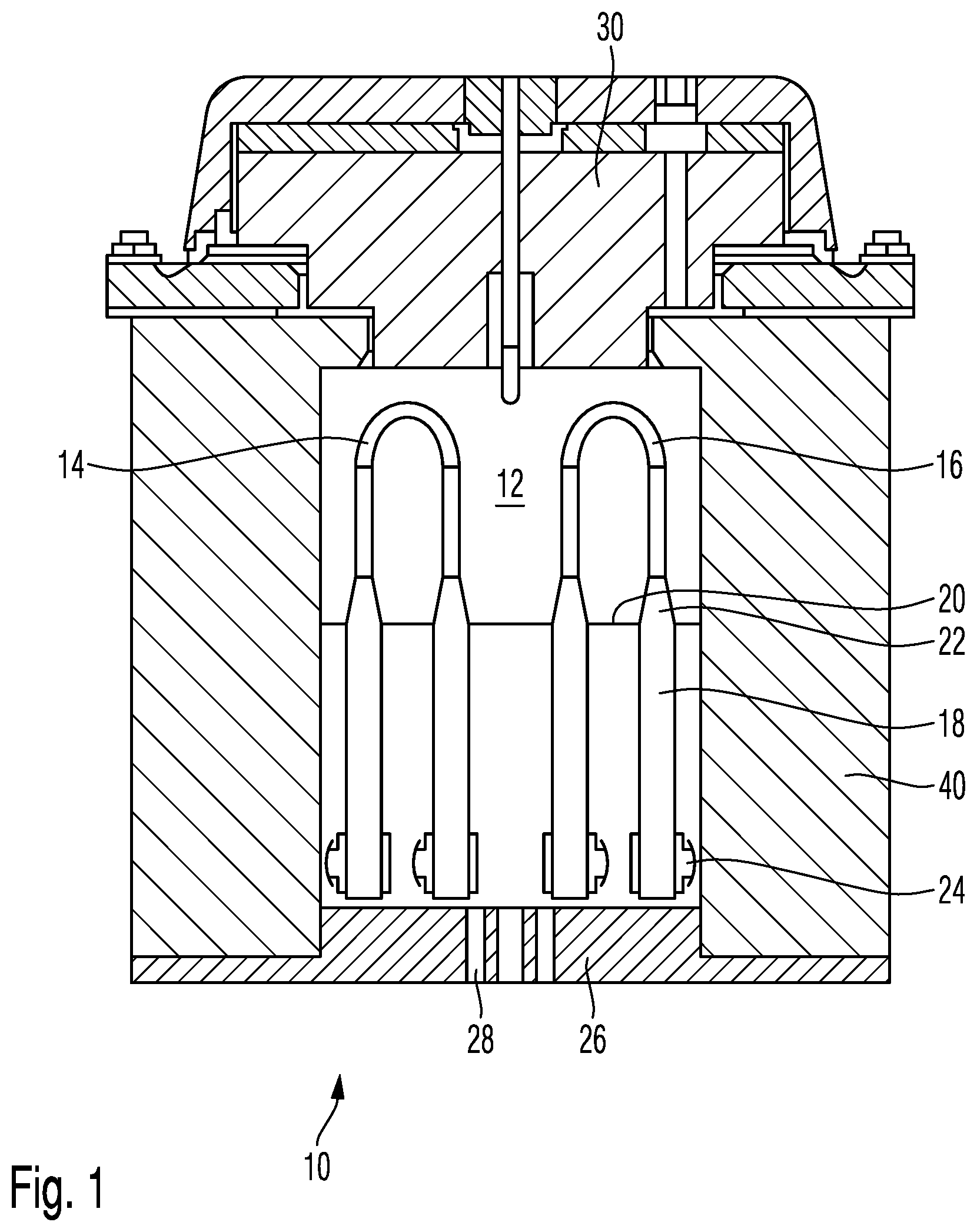 Patent US11774175 Figure 1 – Dental furnace