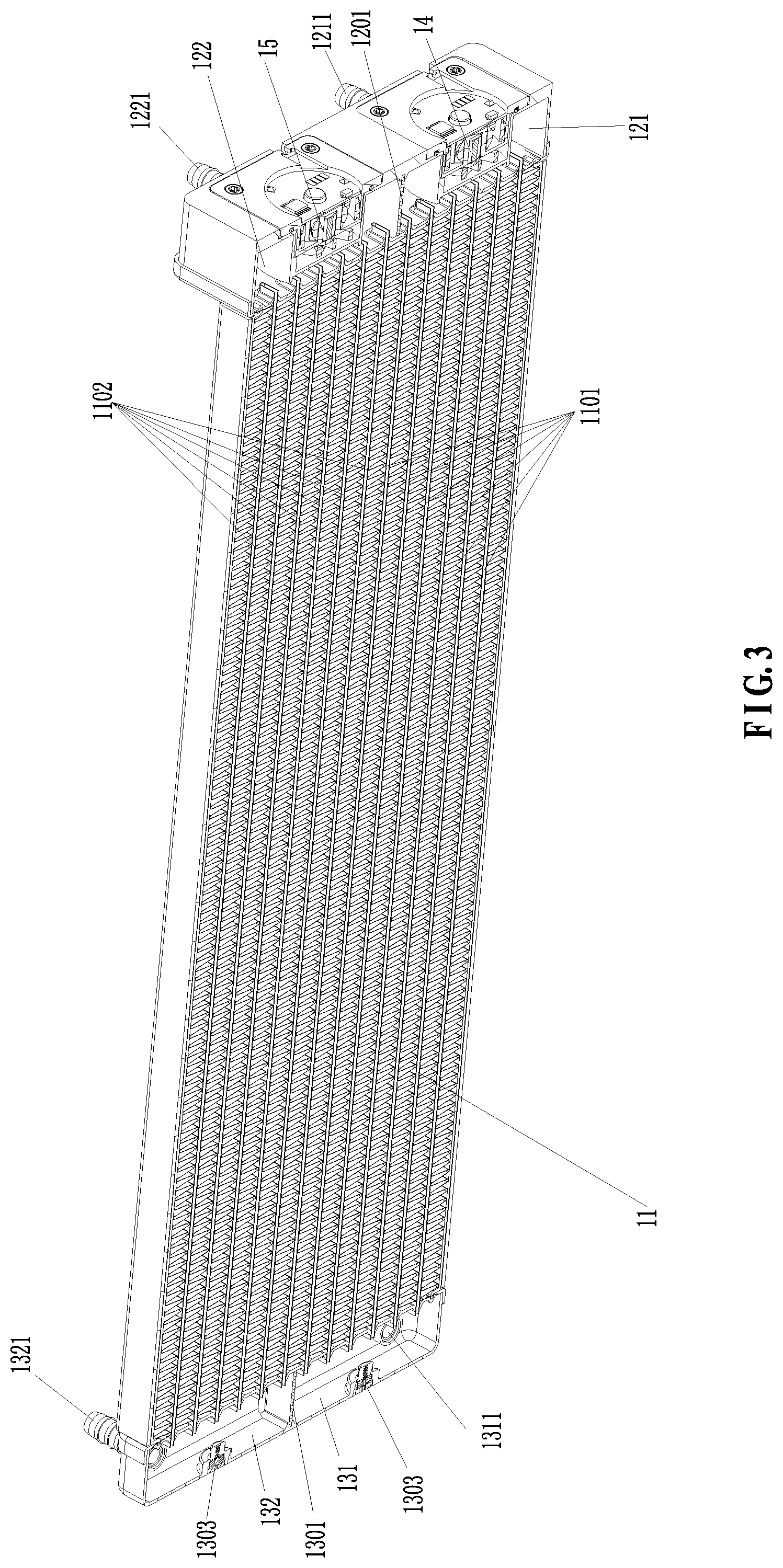 Patent US11774177 Figure 3 – Water-cooling heat dissipation device