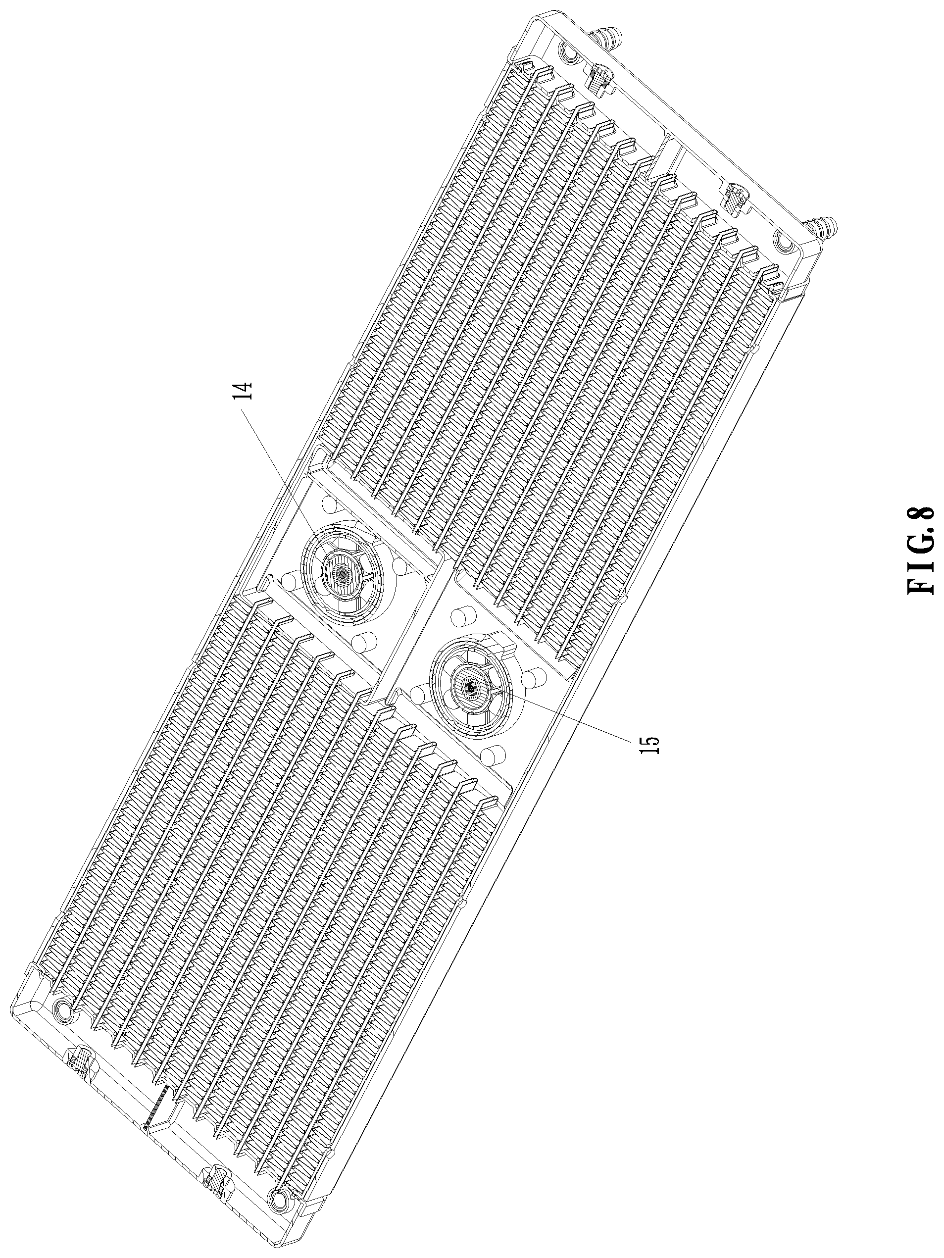 Patent US11774177 Figure 8 – Water-cooling heat dissipation device