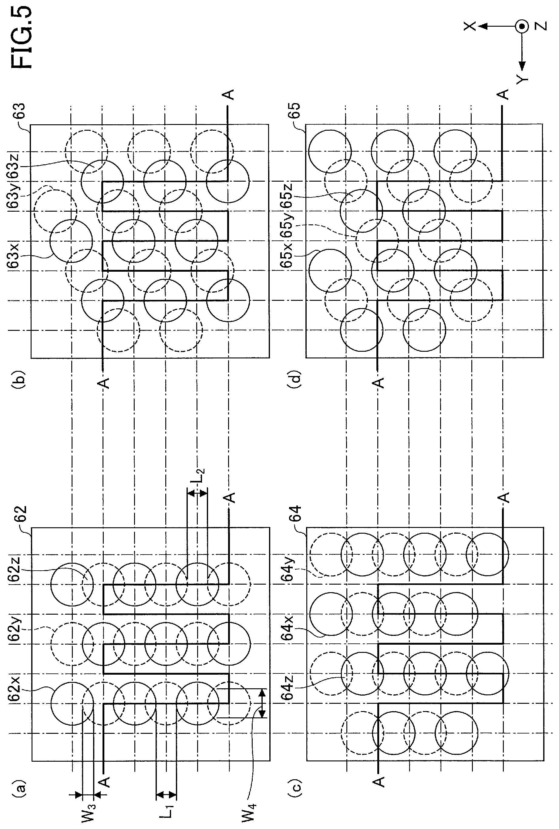 Patent US11774181 Figure 5 – Loop heat pipe with recessed top or bottom surface