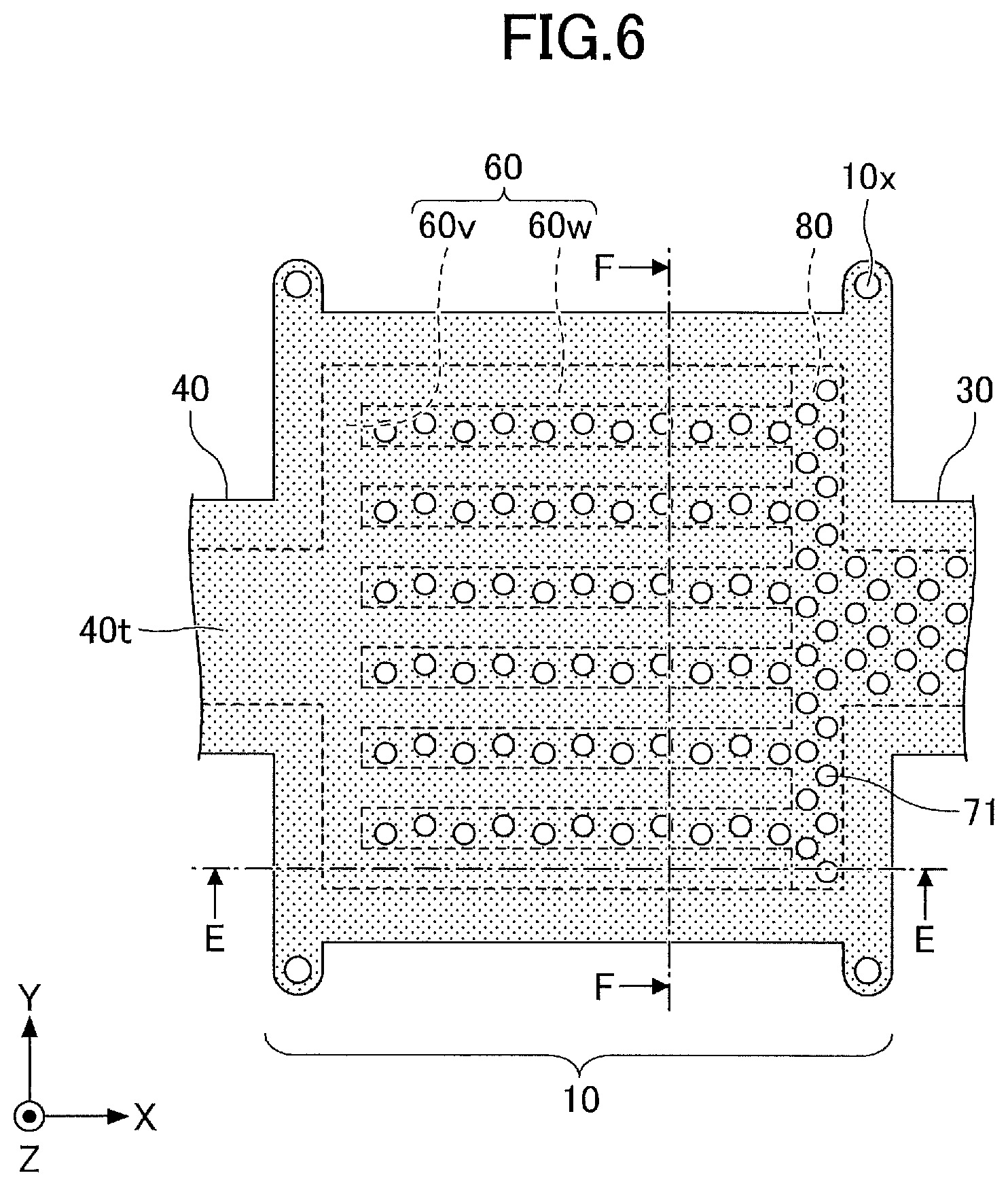 Patent US11774181 Figure 6 – Loop heat pipe with recessed top or bottom surface