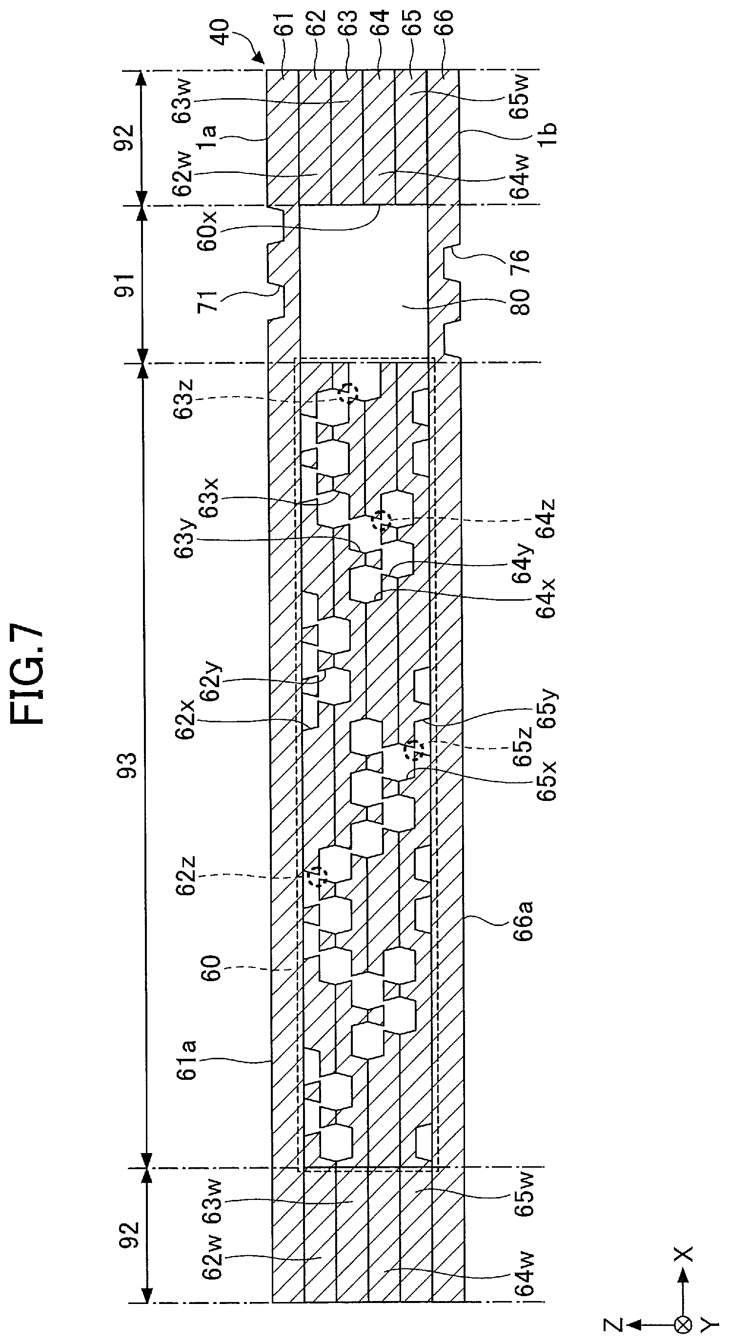 Patent US11774181 Figure 7 – Loop heat pipe with recessed top or bottom surface