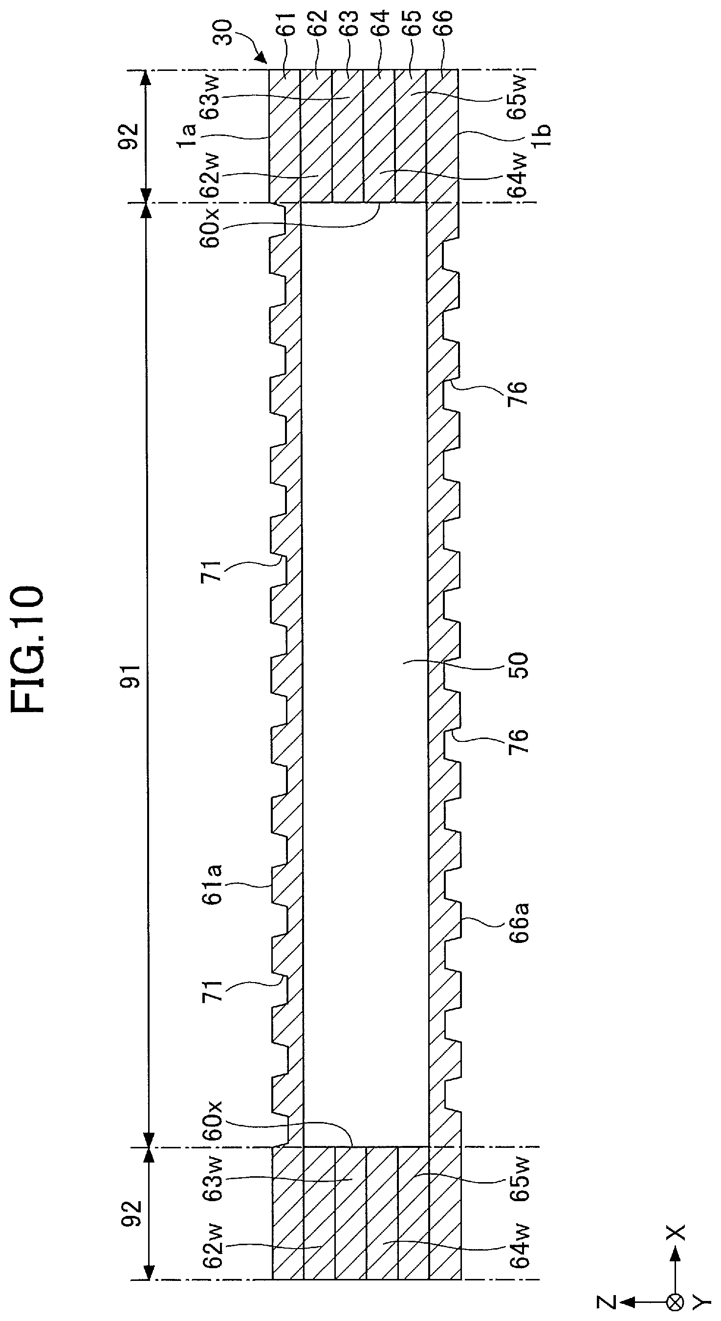 Patent US11774181 Figure 10 – Loop heat pipe with recessed top or bottom surface