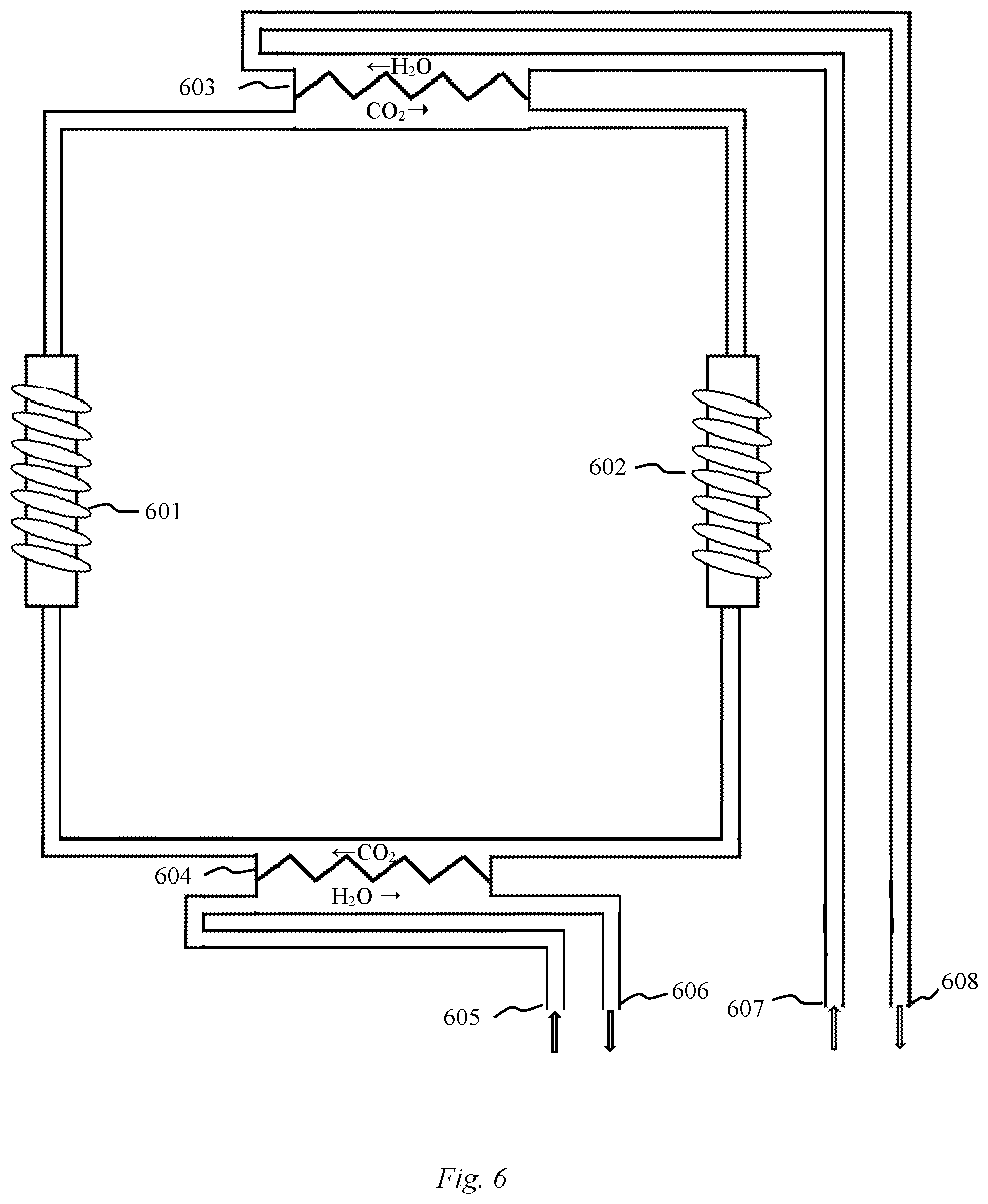 Patent US11774186 Figure 6 – Clean energy system with thermal compression