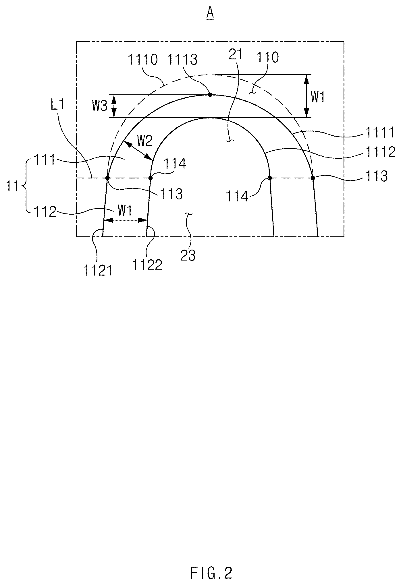 Patent US11774187 Figure 2 – Heat transfer fin of fin-tube type heat exchanger