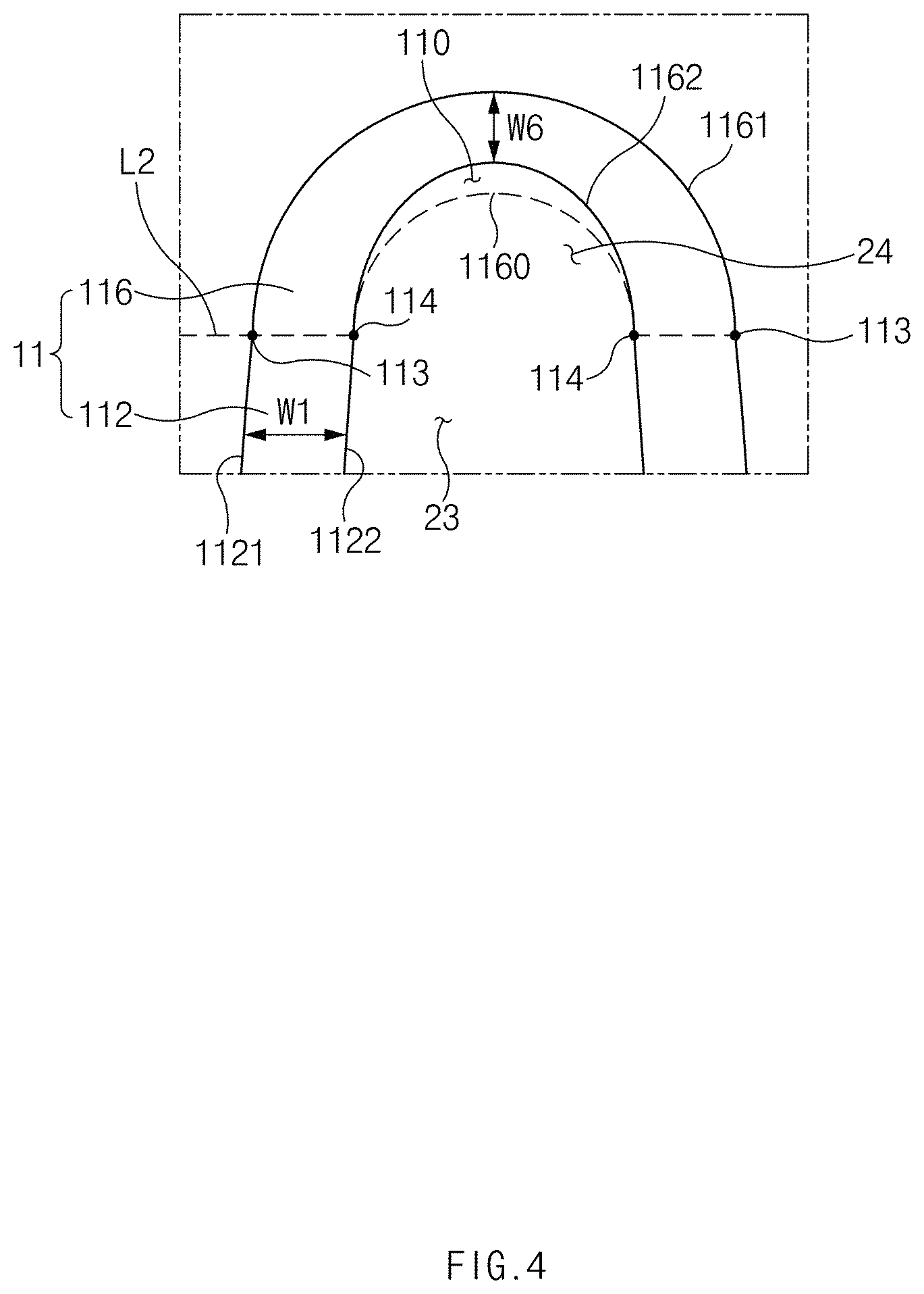 Patent US11774187 Figure 4 – Heat transfer fin of fin-tube type heat exchanger