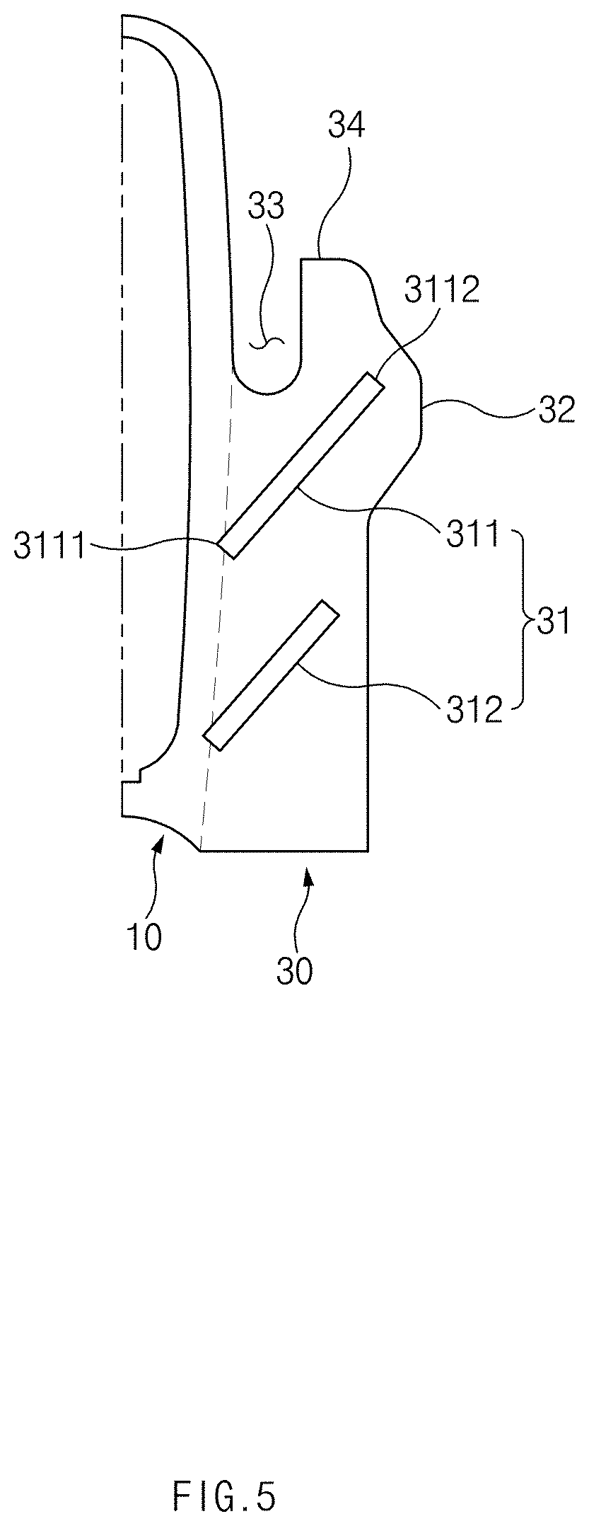 Patent US11774187 Figure 5 – Heat transfer fin of fin-tube type heat exchanger