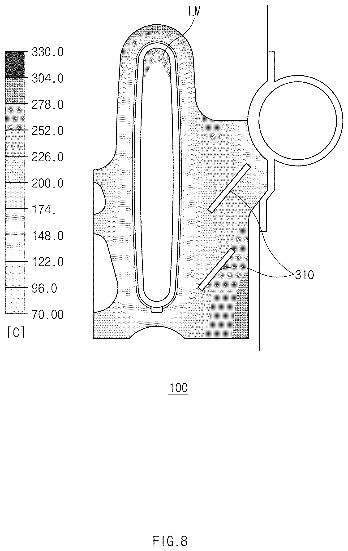 Patent US11774187 Figure 8 – Heat transfer fin of fin-tube type heat exchanger