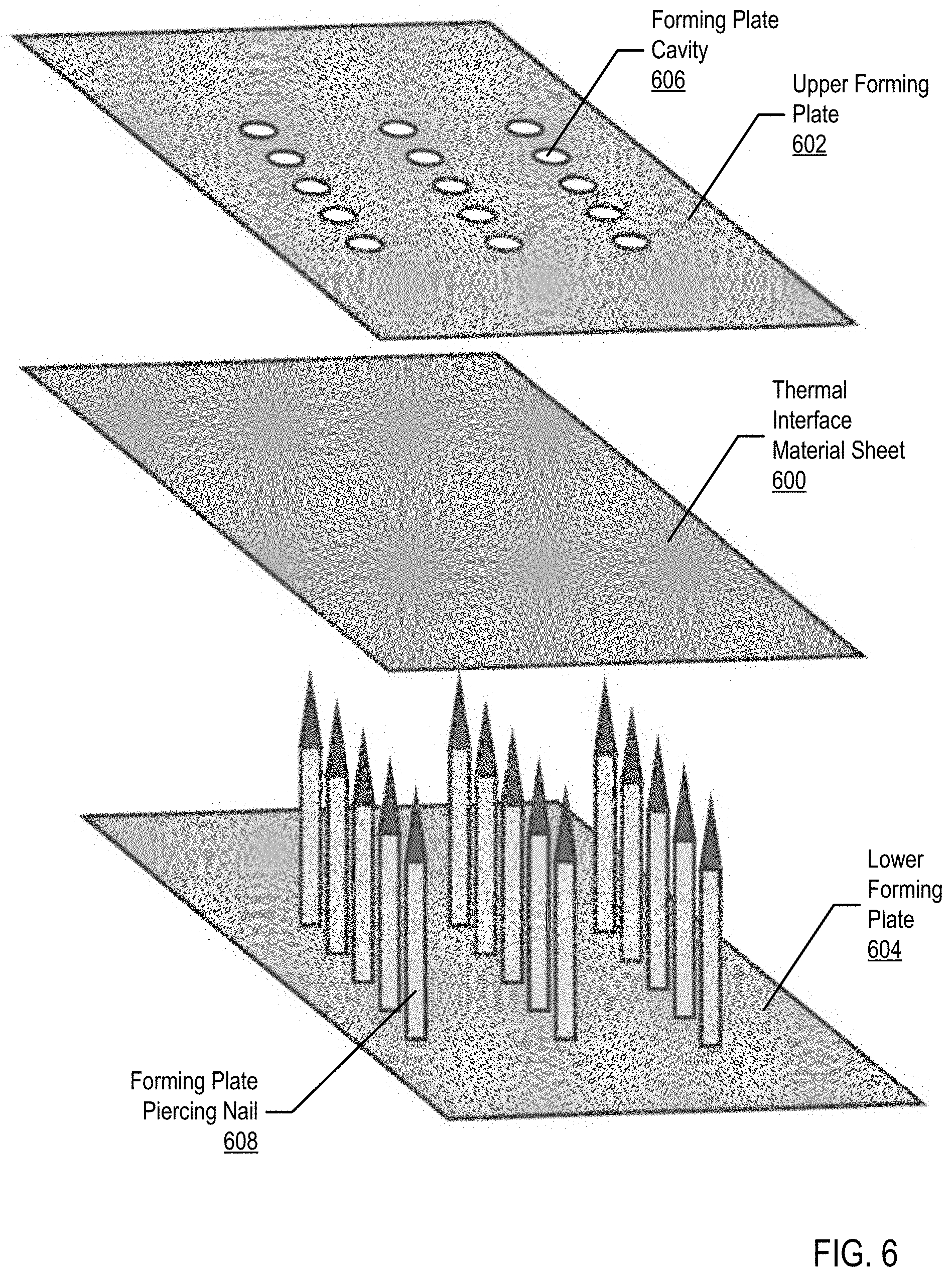 Patent US11774190 Figure 6 – Pierced thermal interface constructions