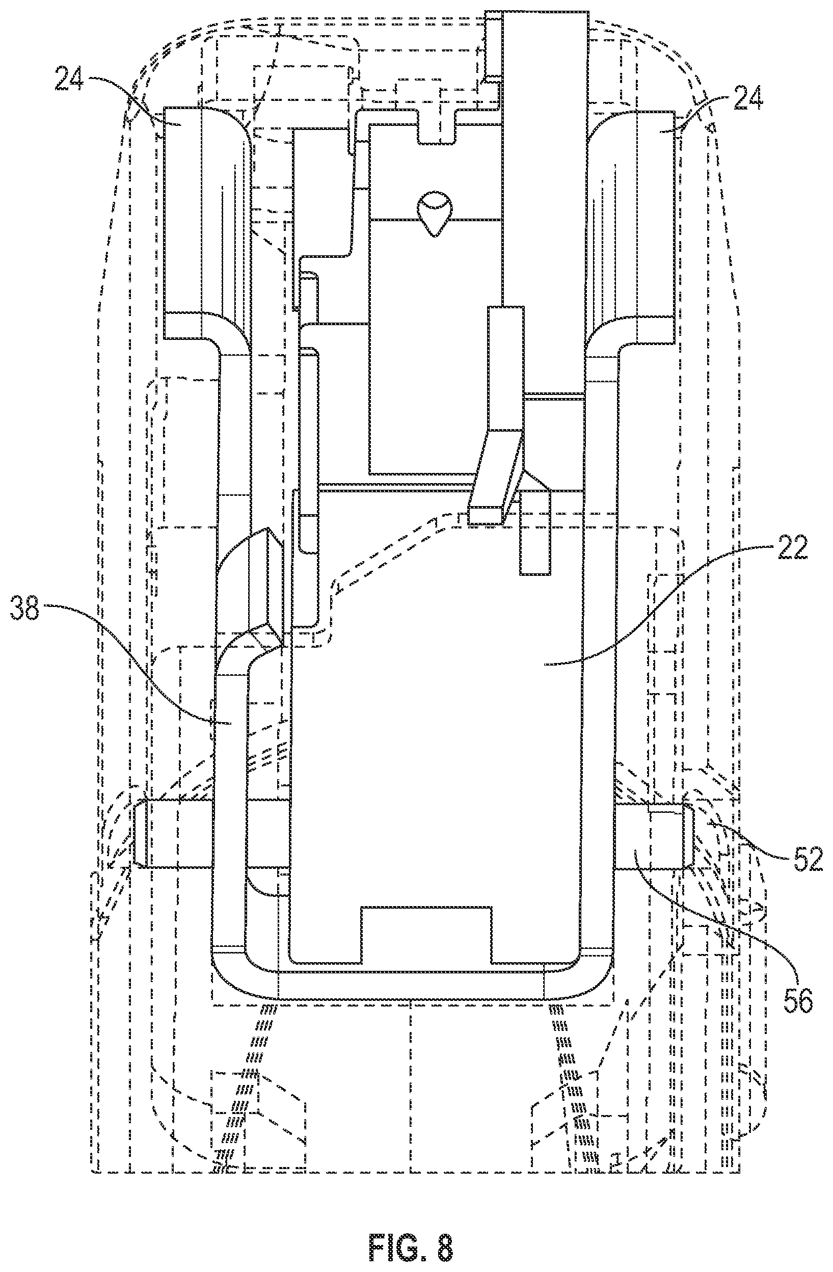 Patent US11774197 Figure 7 – Pistol multi-functional rear rail module