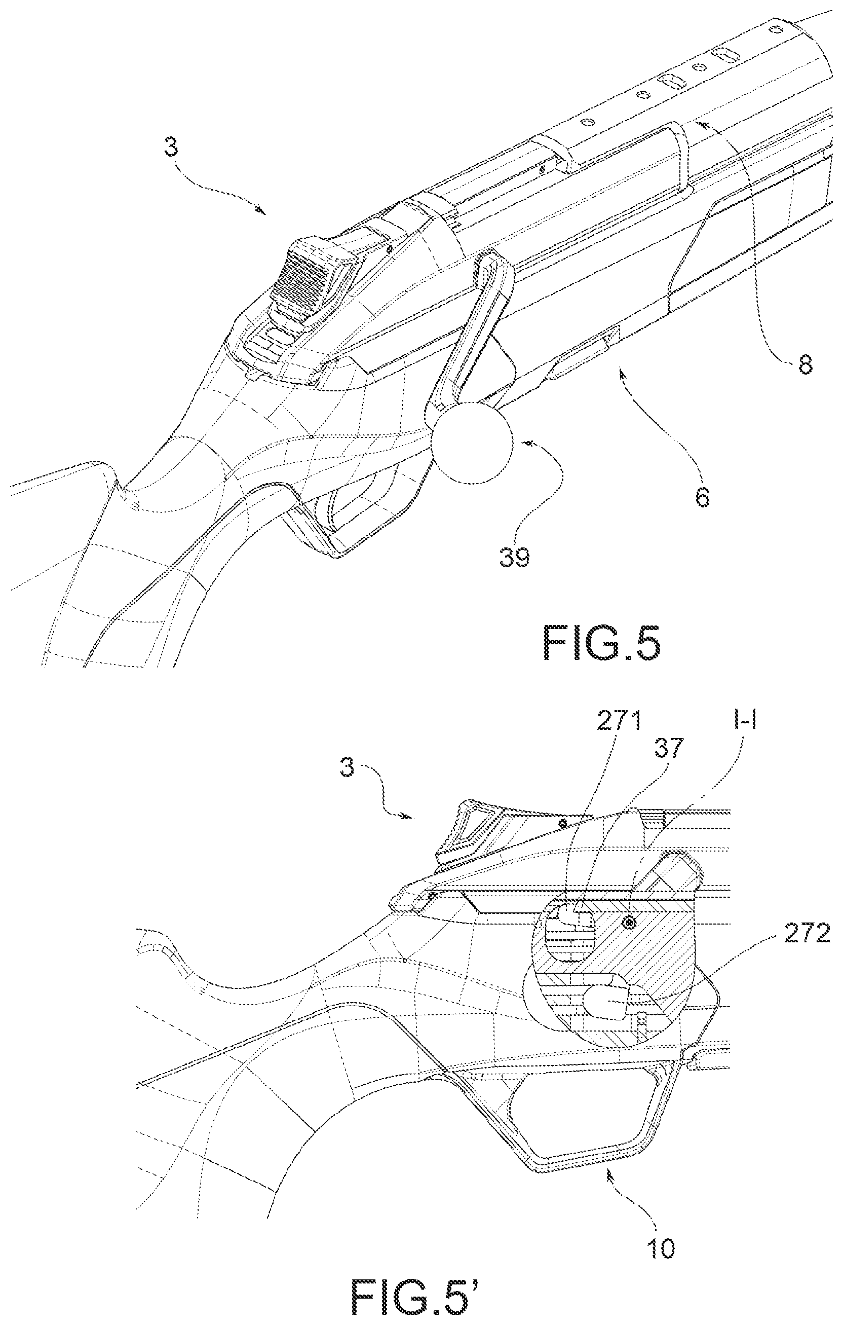 Patent US11774198 Figure 10 – Rifle with recoil group