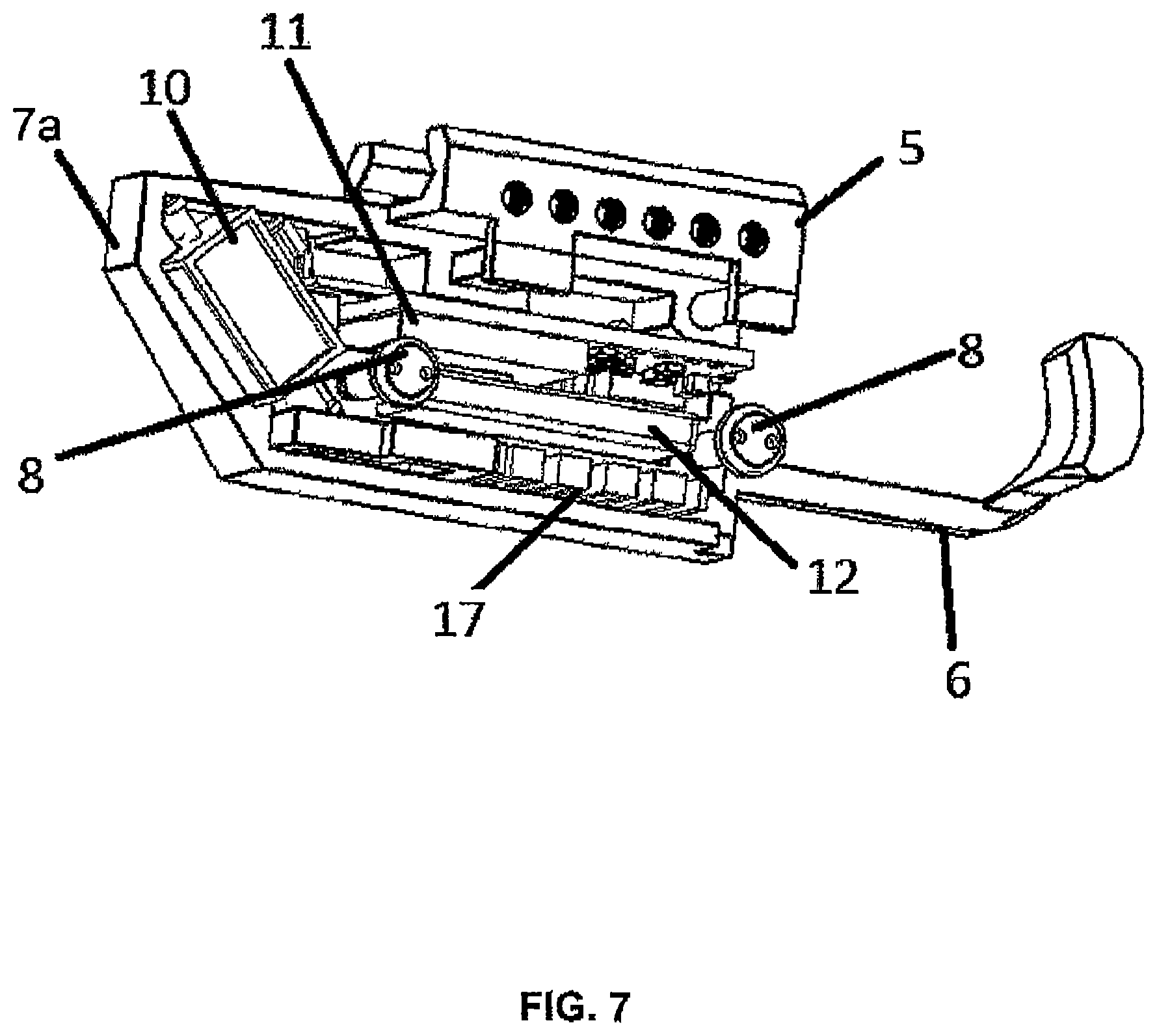 Patent US11774199 Figure 7 – Remotely activated firearm safety accessory