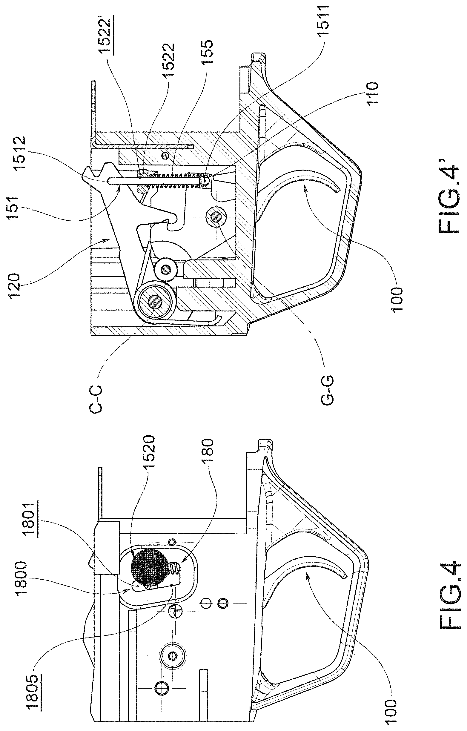 Patent US11774201 Figure 5 – Firearm with a trigger group comprising an adjustment device