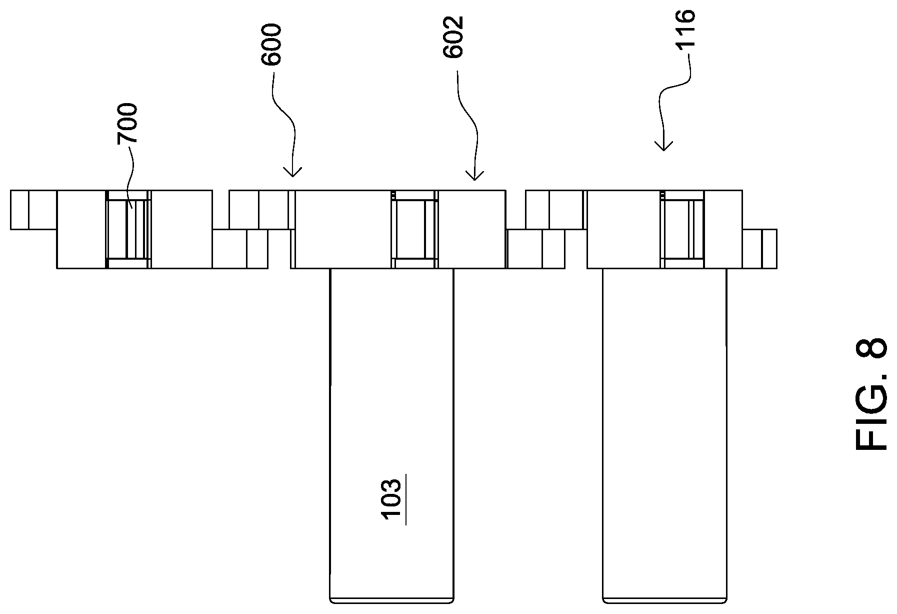 Patent US11774203 Figure 8 – Link feed assembly with links