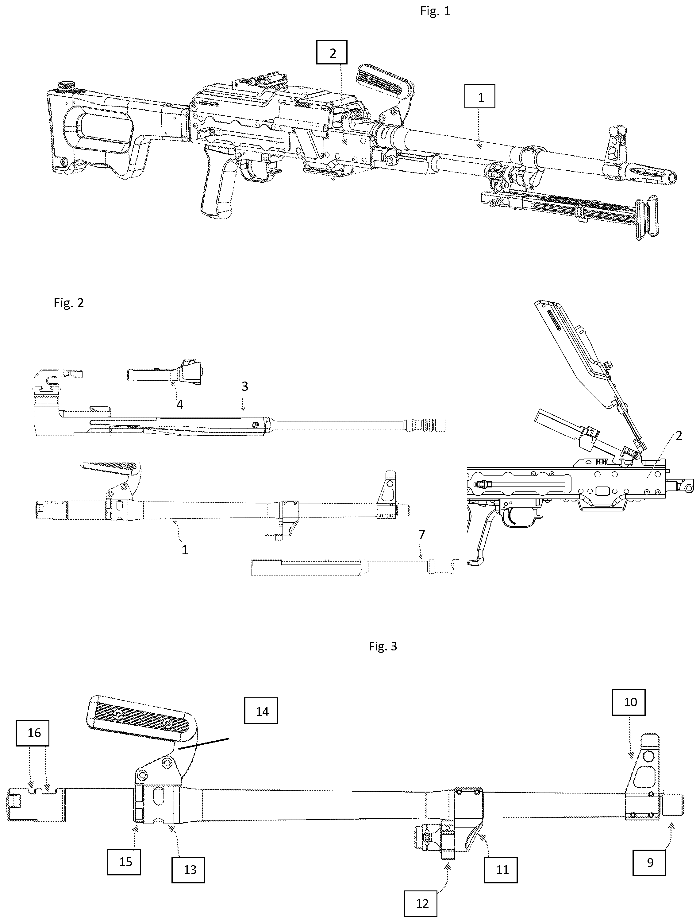 Patent US11774204 Figure 1 – Machine gun infantry “KT-7.62”