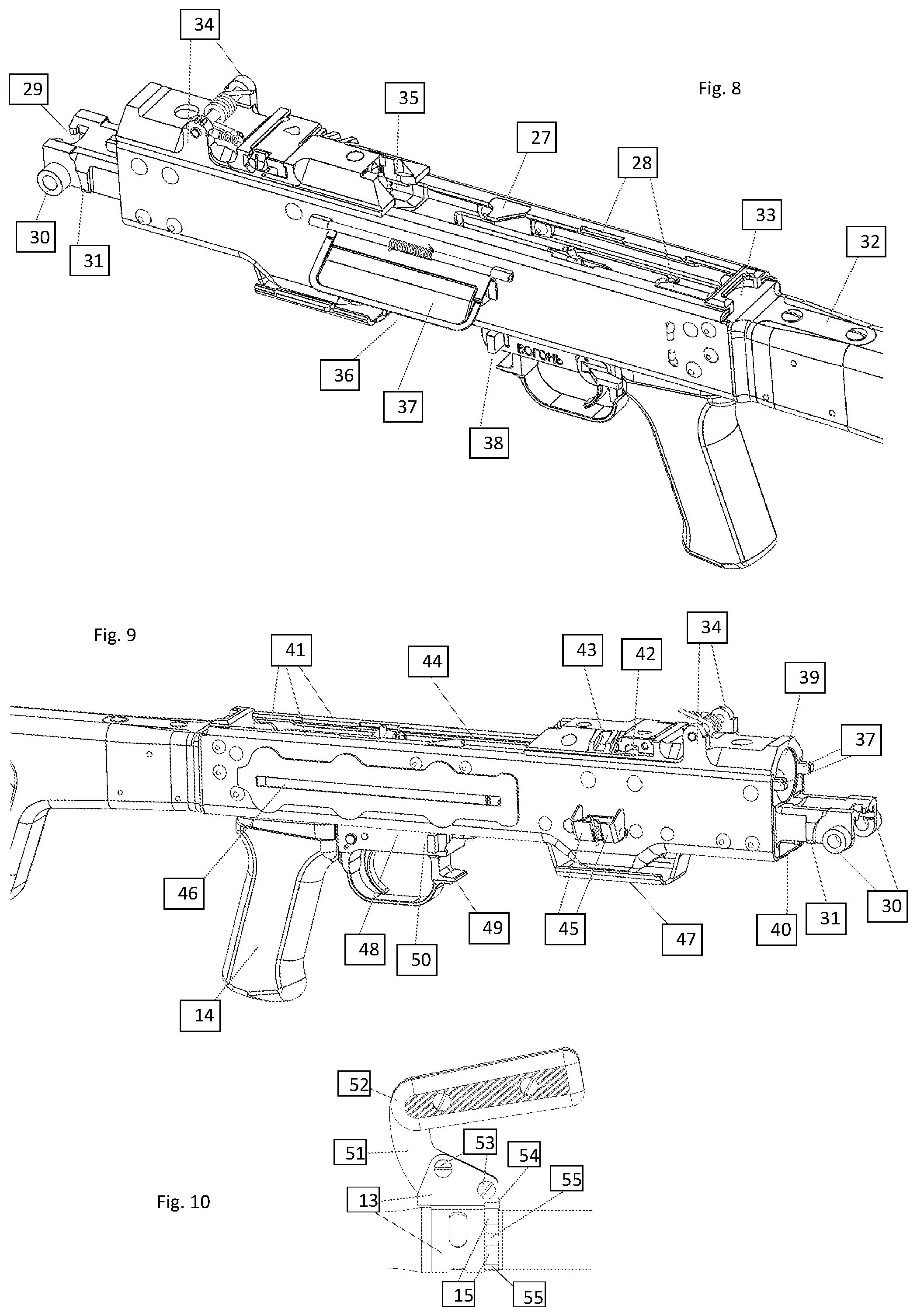 Patent US11774204 Figure 3 – Machine gun infantry “KT-7.62”