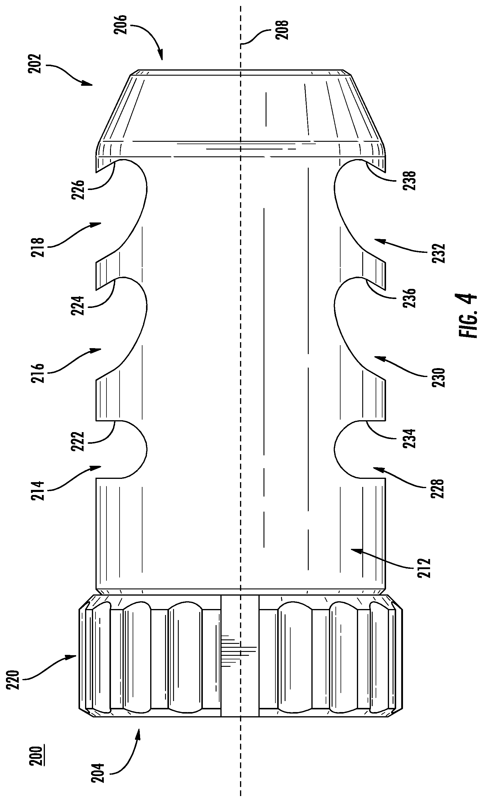 Patent US11774206 Figure 4 – Firearm muzzle brake