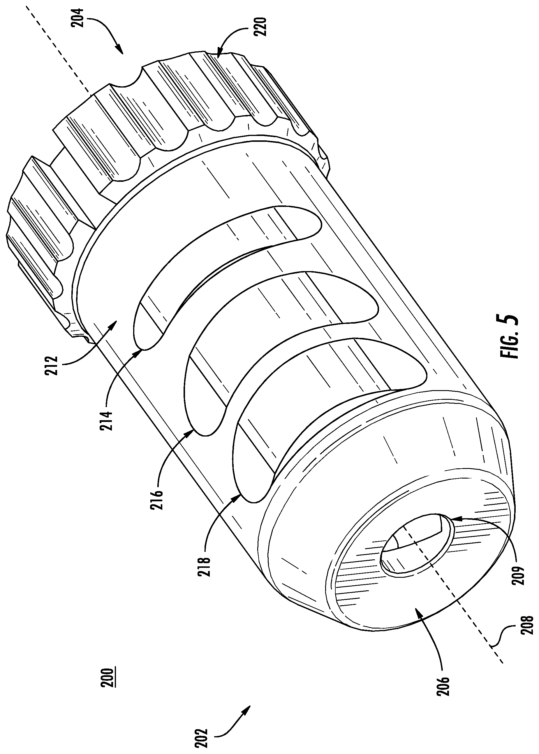 Patent US11774206 Figure 5 – Firearm muzzle brake