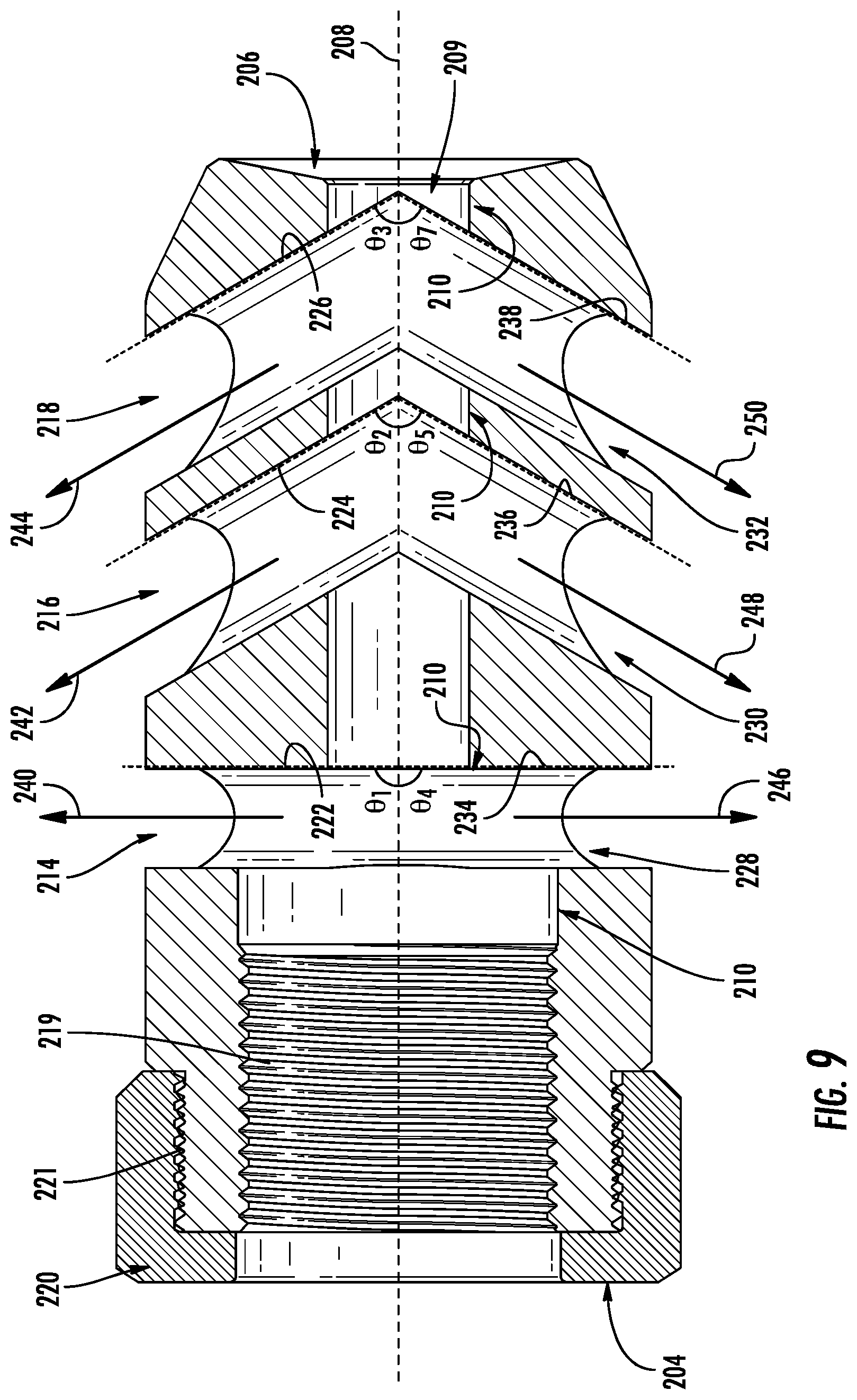 Patent US11774206 Figure 9 – Firearm muzzle brake