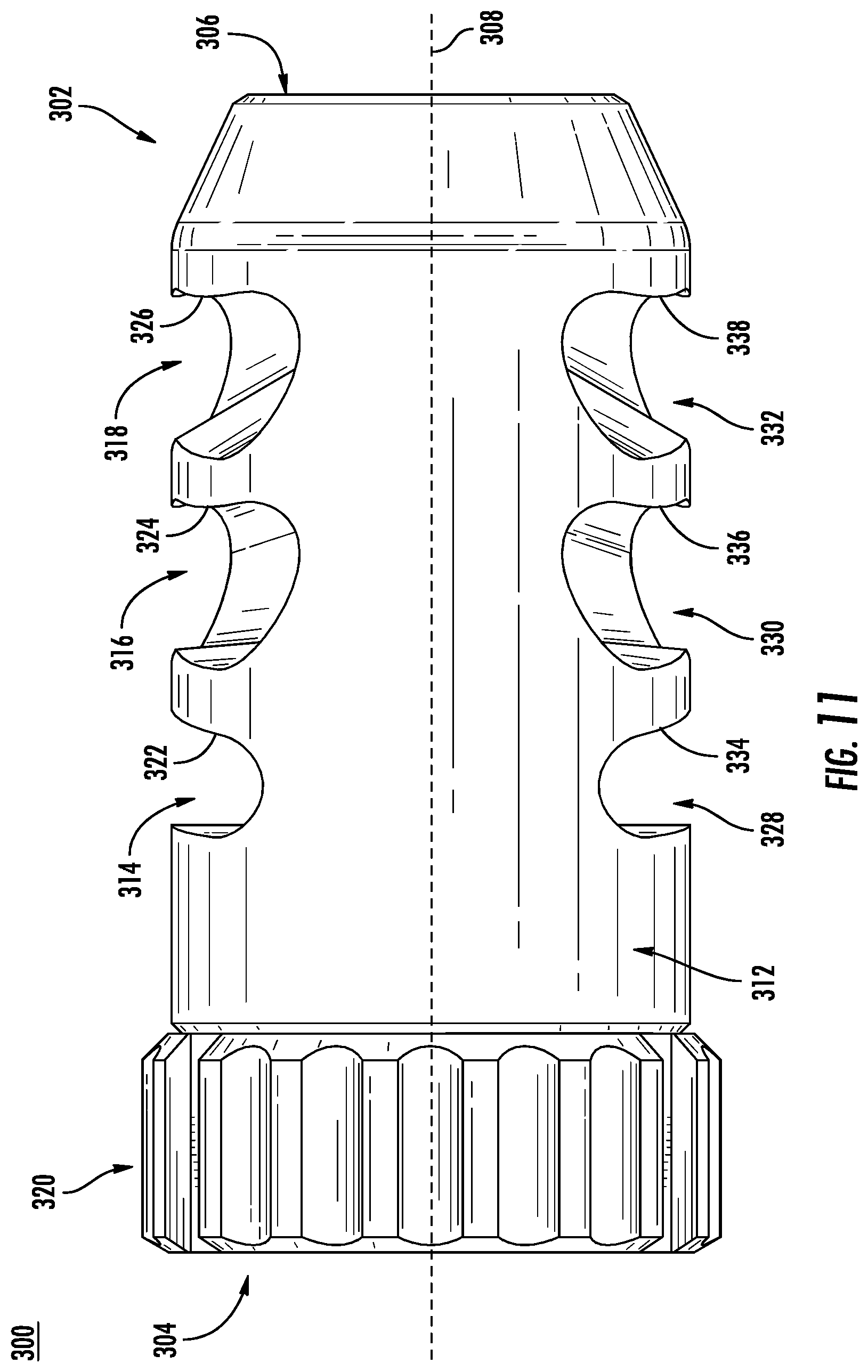 Patent US11774206 Figure 11 – Firearm muzzle brake