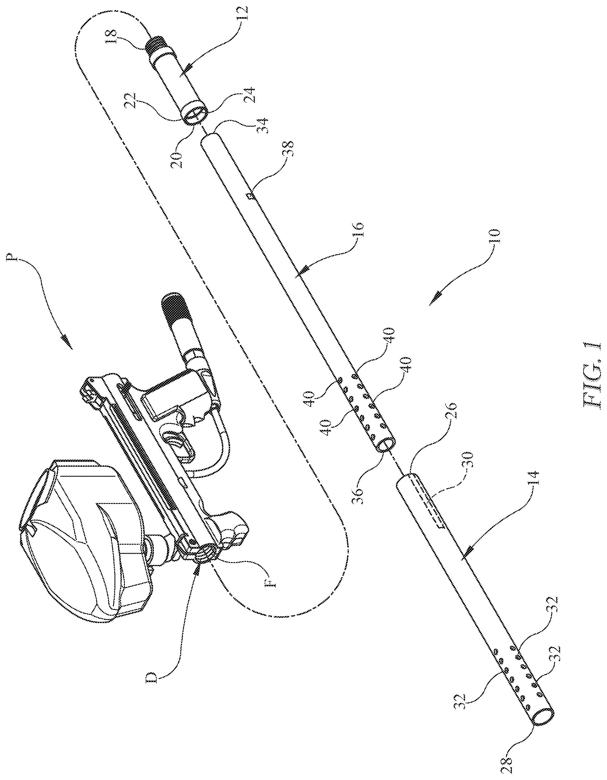 Patent US11774207 Figure 1 – Paintball gun barrel system