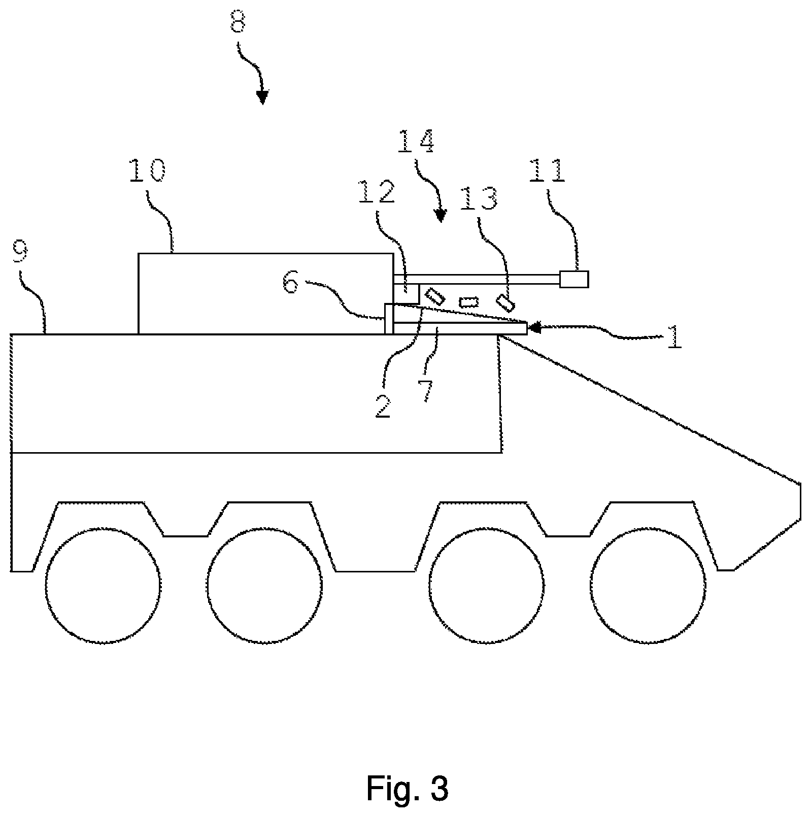 Patent US11774209 Figure 3 – Deflecting device