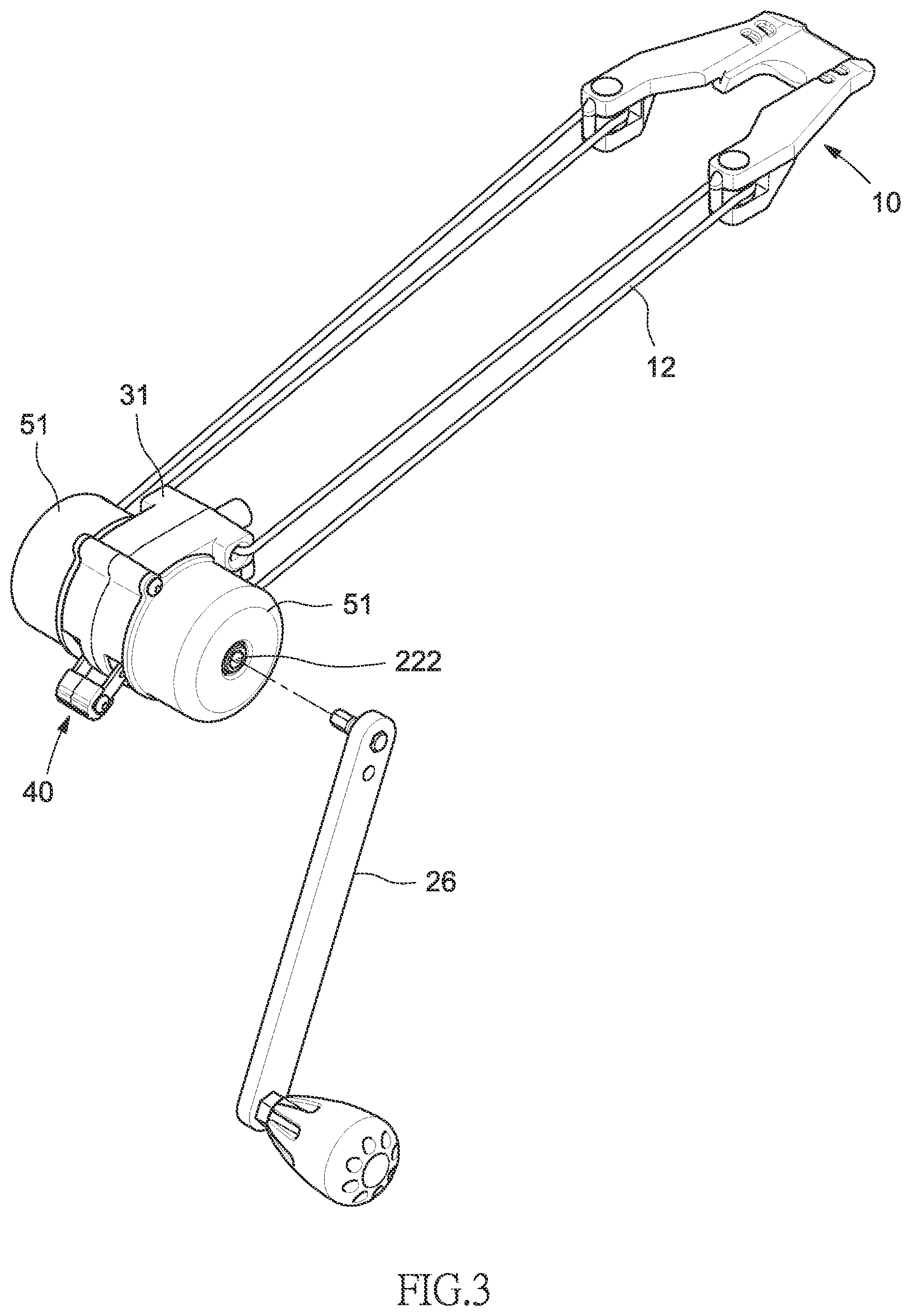 Patent US11774210 Figure 3 – Silent cocking device for a crossbow