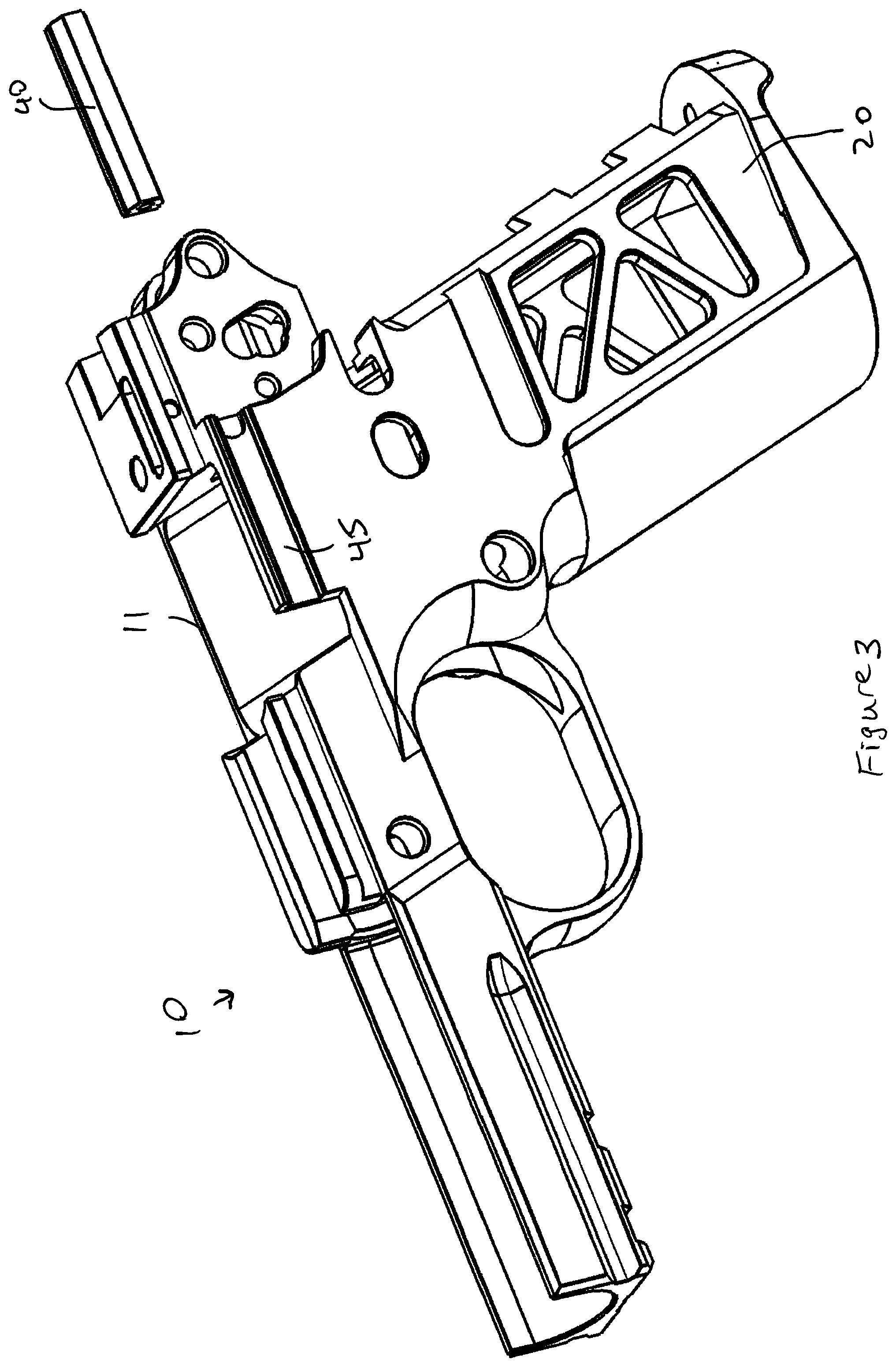 Patent US11774212 Figure 5 – Handgun