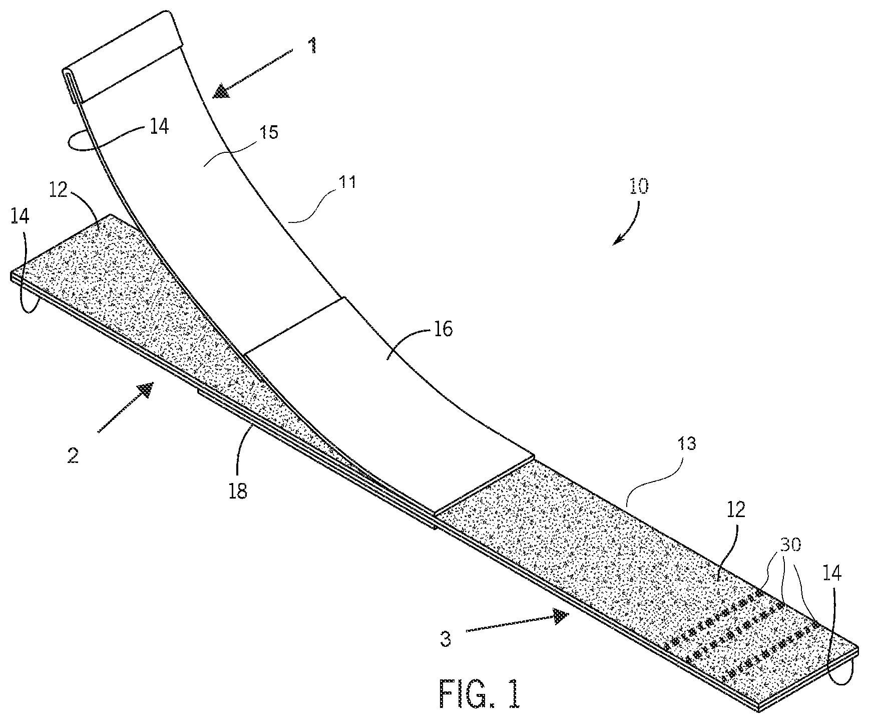 Patent US11774214 Figure 1 – Accessory retaining strap