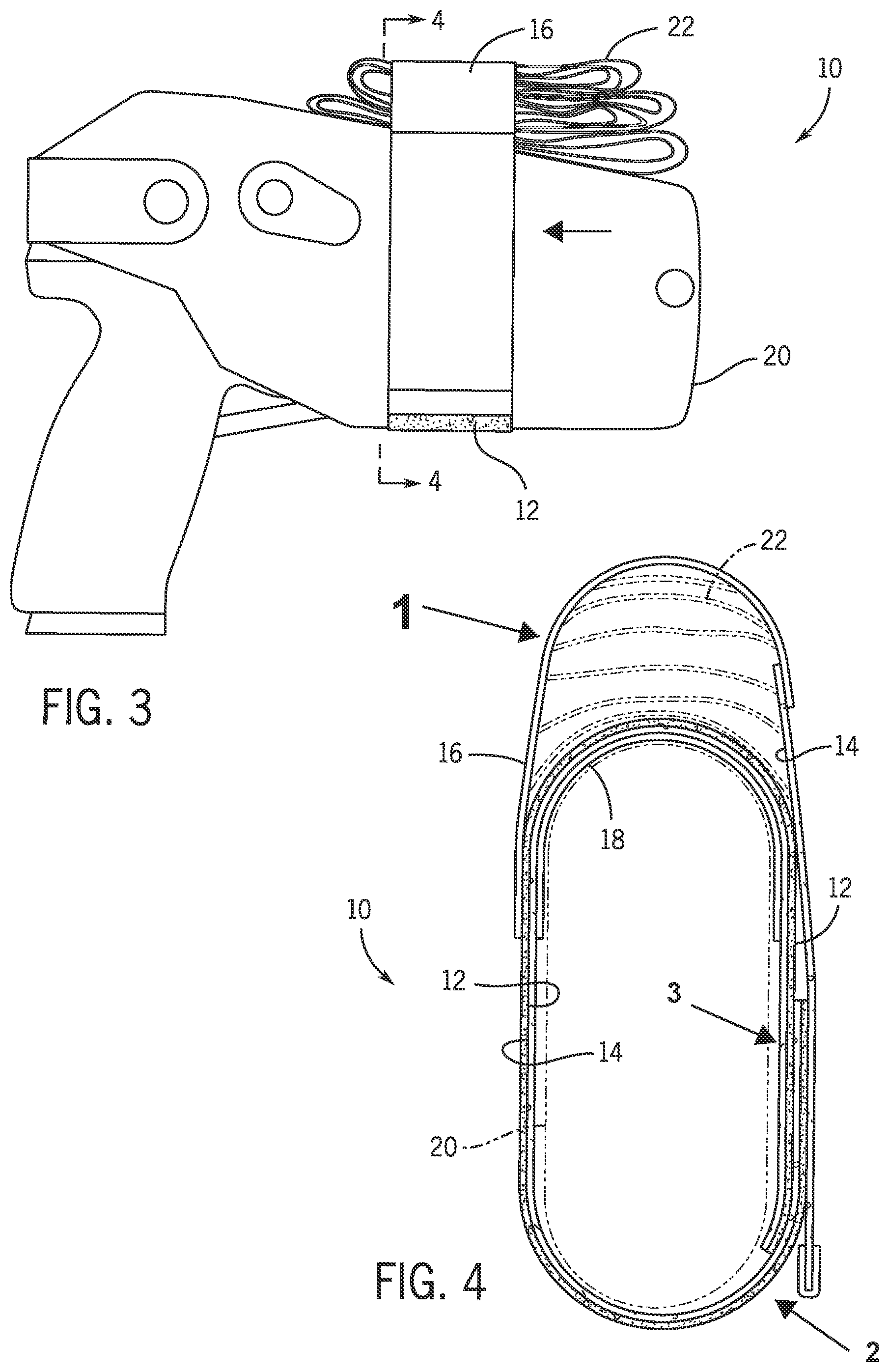 Patent US11774214 Figure 3 – Accessory retaining strap