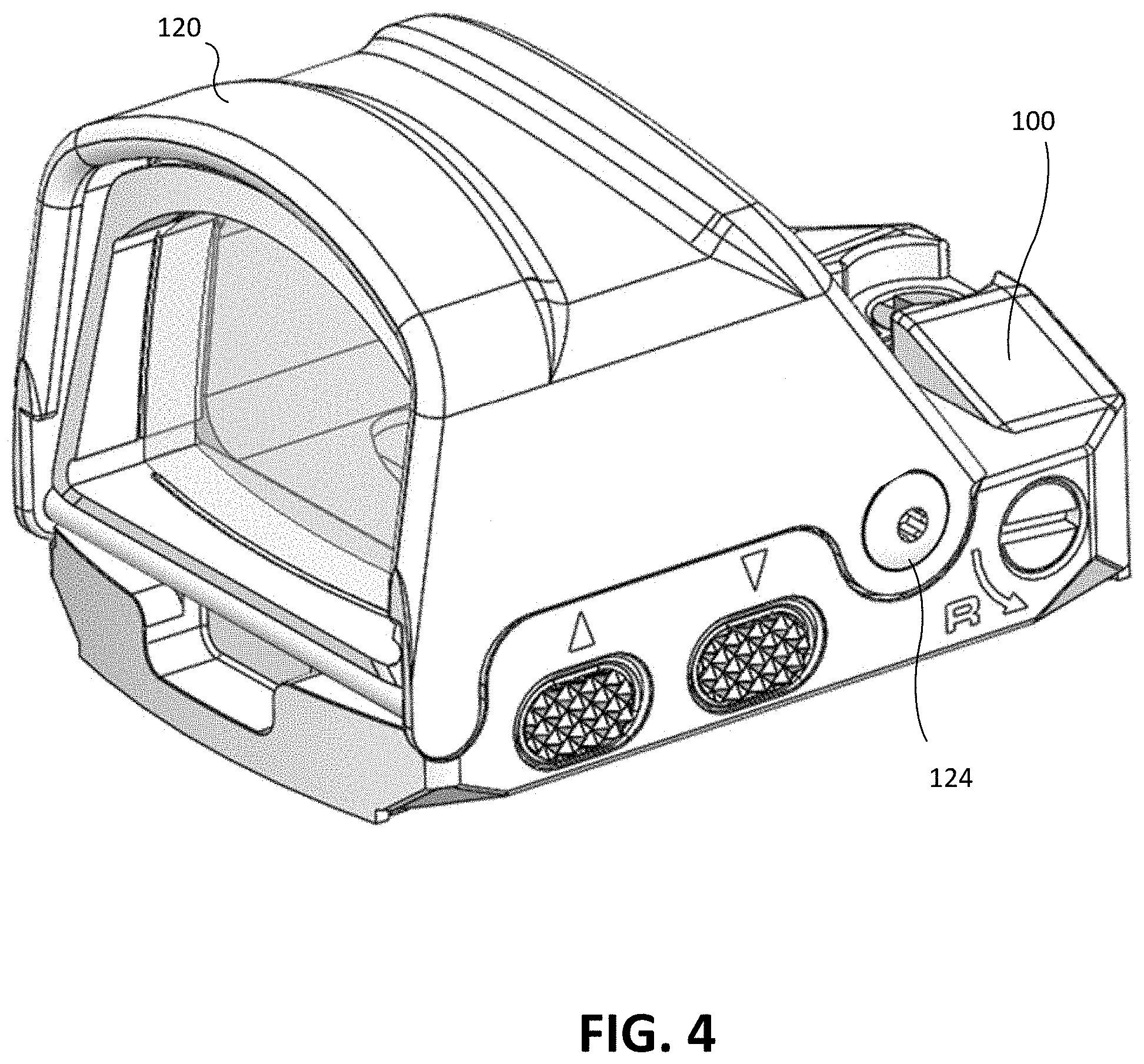 Patent US11774217 Figure 4 – Reflex sight having modular hood