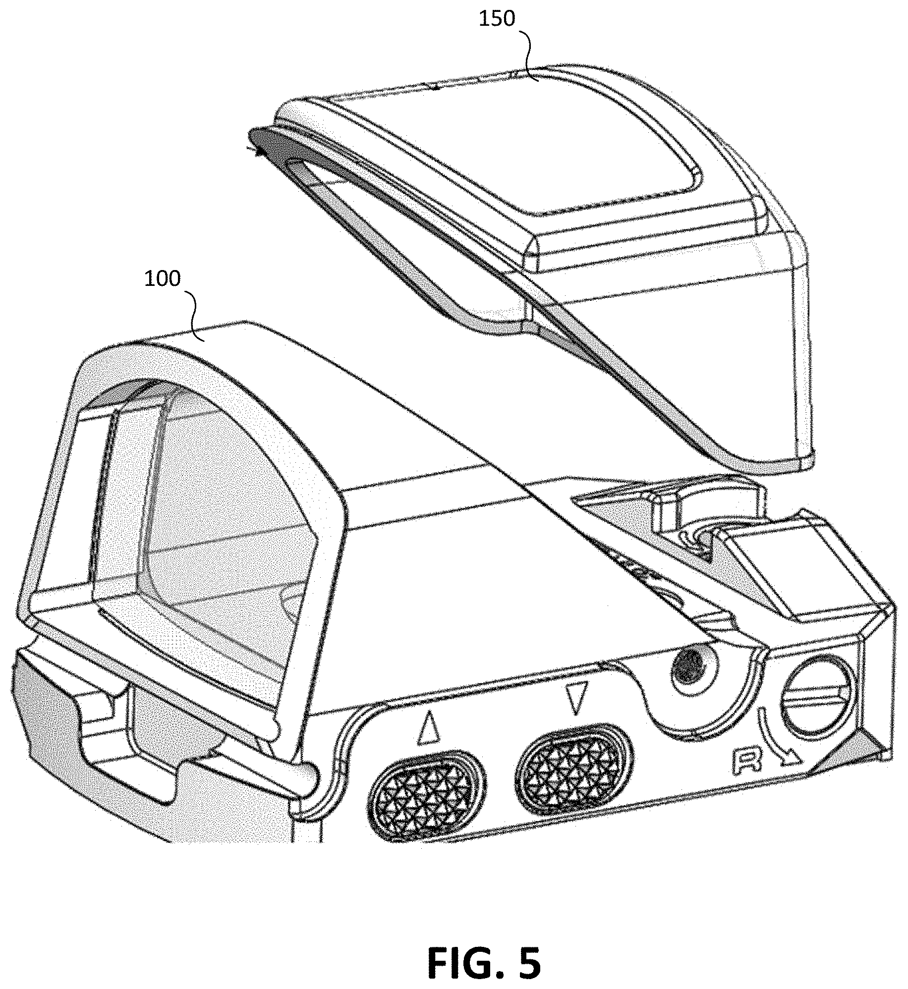 Patent US11774217 Figure 5 – Reflex sight having modular hood