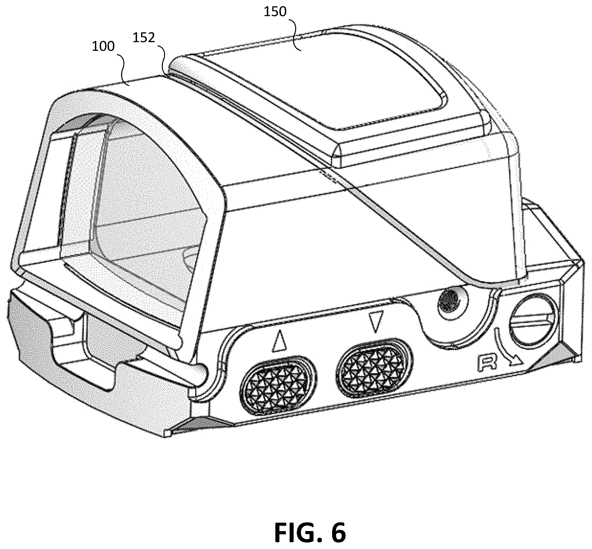 Patent US11774217 Figure 6 – Reflex sight having modular hood