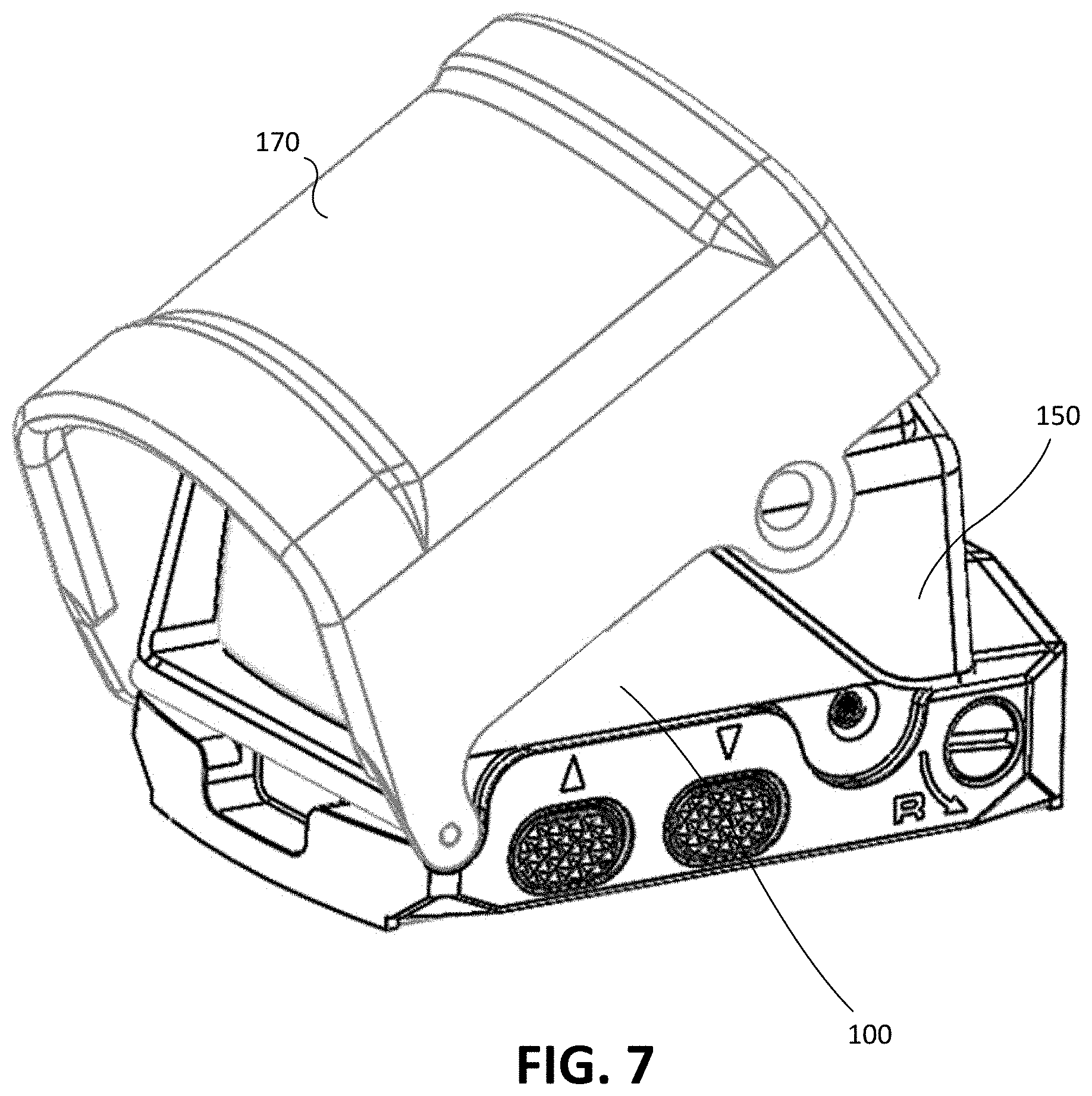 Patent US11774217 Figure 7 – Reflex sight having modular hood