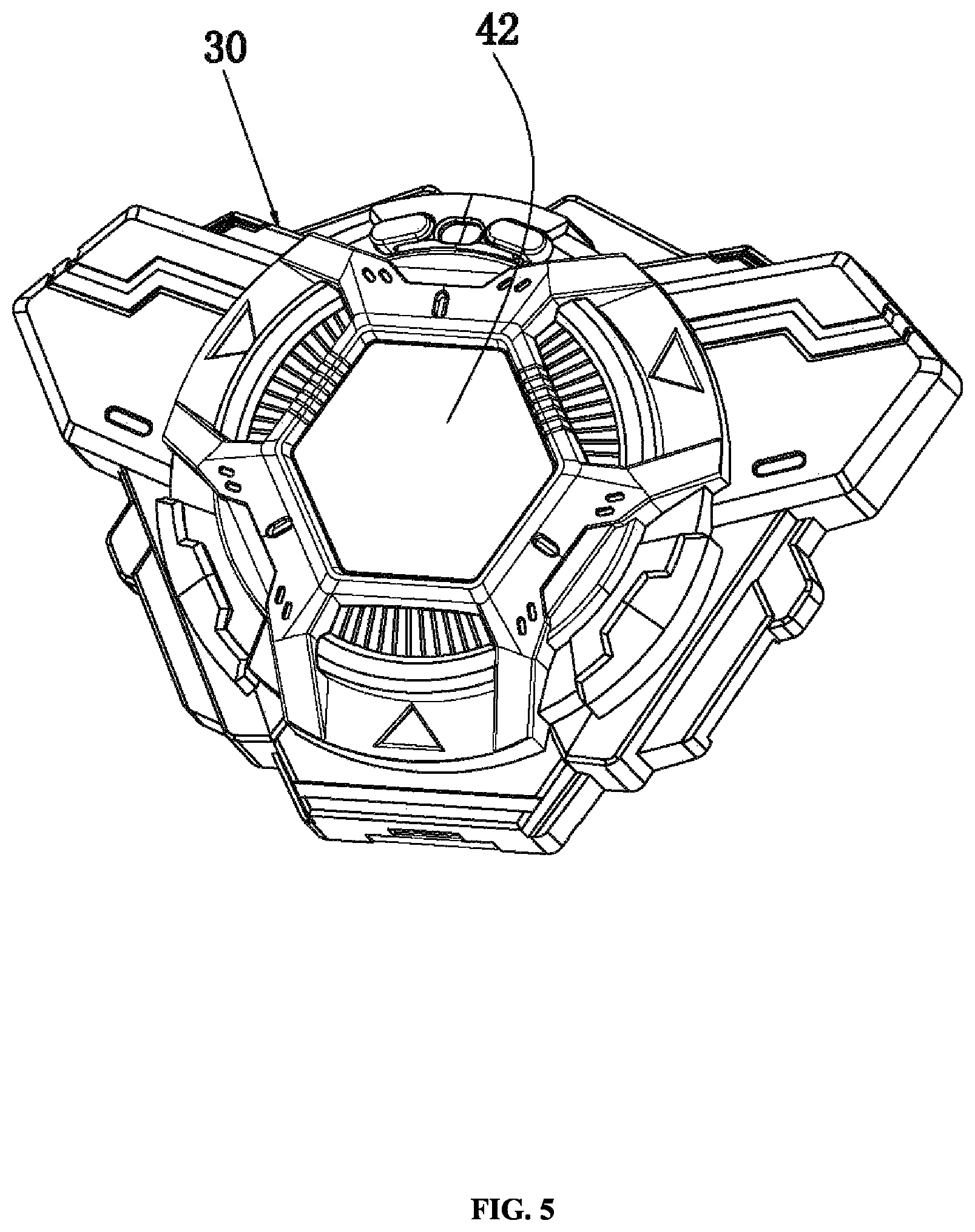 Patent US11774219 Figure 5 – Toy gun and toy gun assembly