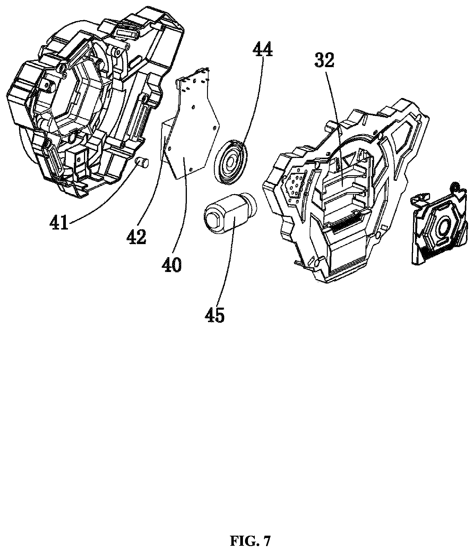 Patent US11774219 Figure 7 – Toy gun and toy gun assembly