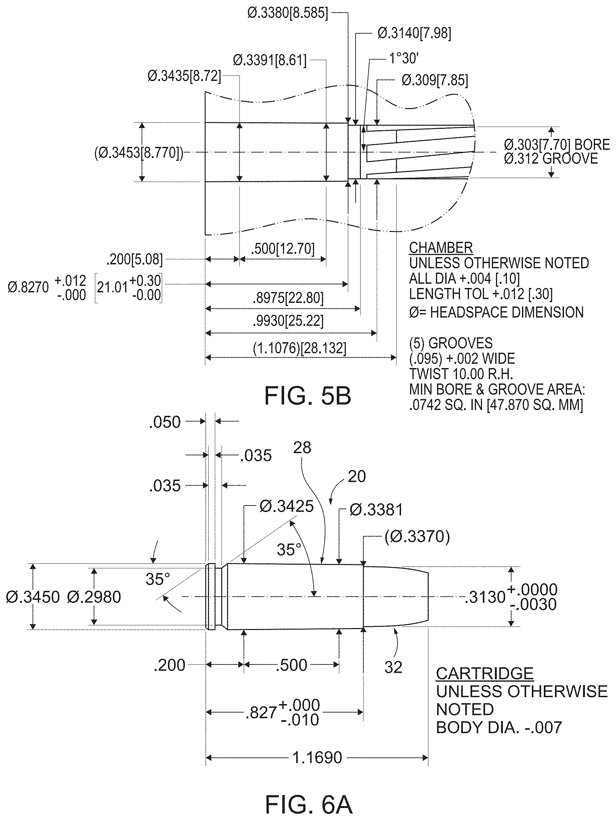 Patent US11774221 Figure 3 – Handgun cartridge