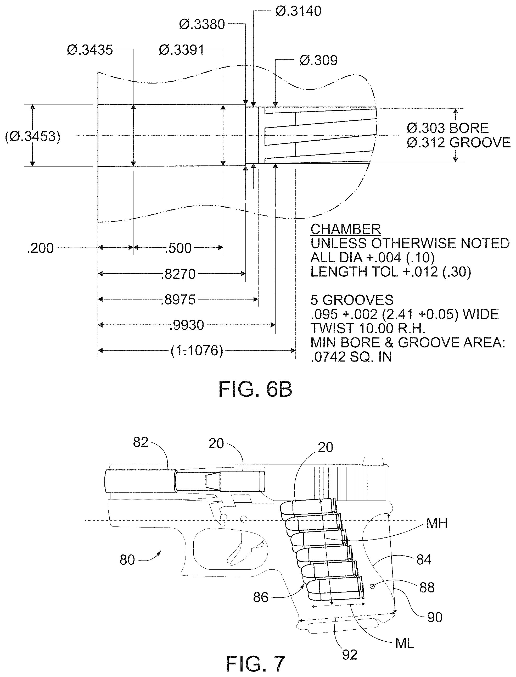 Patent US11774221 Figure 4 – Handgun cartridge