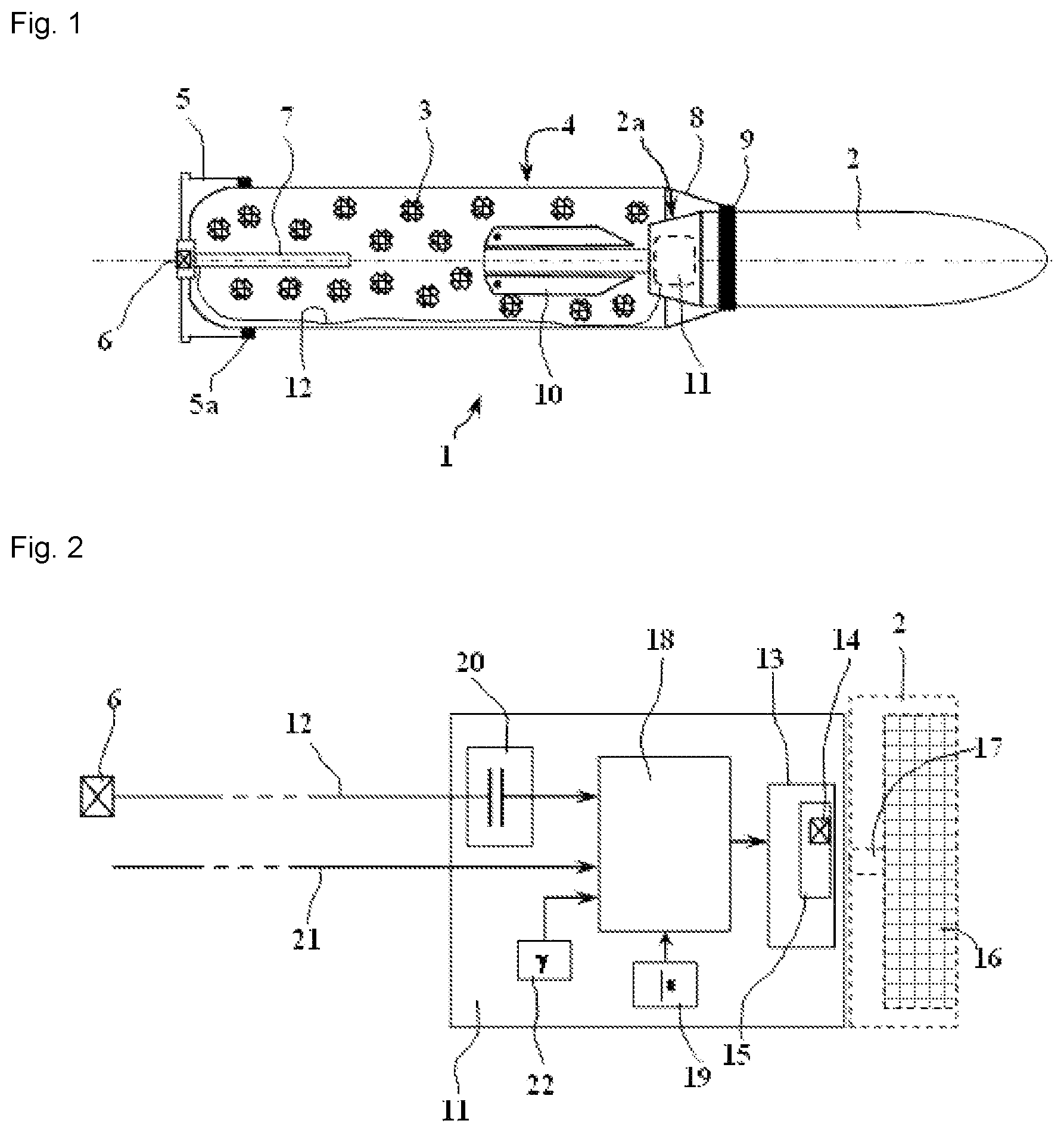 Patent US11774225 Figure 1 – Fuze for a projectile intended to be fired by a cannon