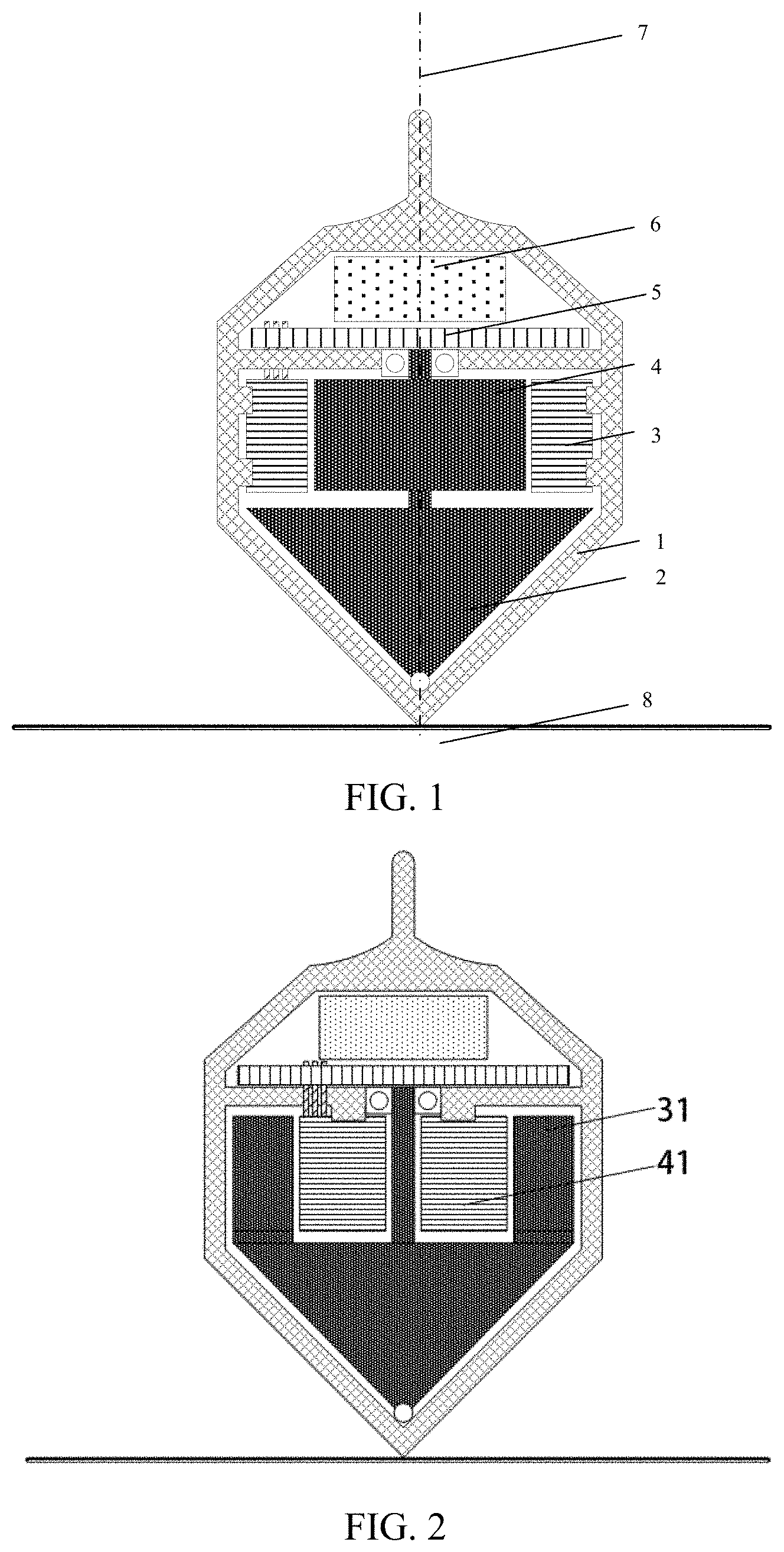 Patent US11774243 Figure 1 – Electrically-driven gyroscope having housing capable of alternate rotation