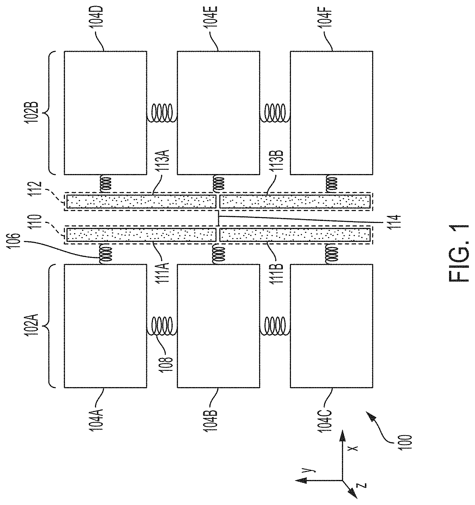 Patent US11774244 Figure 1 – 3-axis gyroscope with rotational vibration rejection