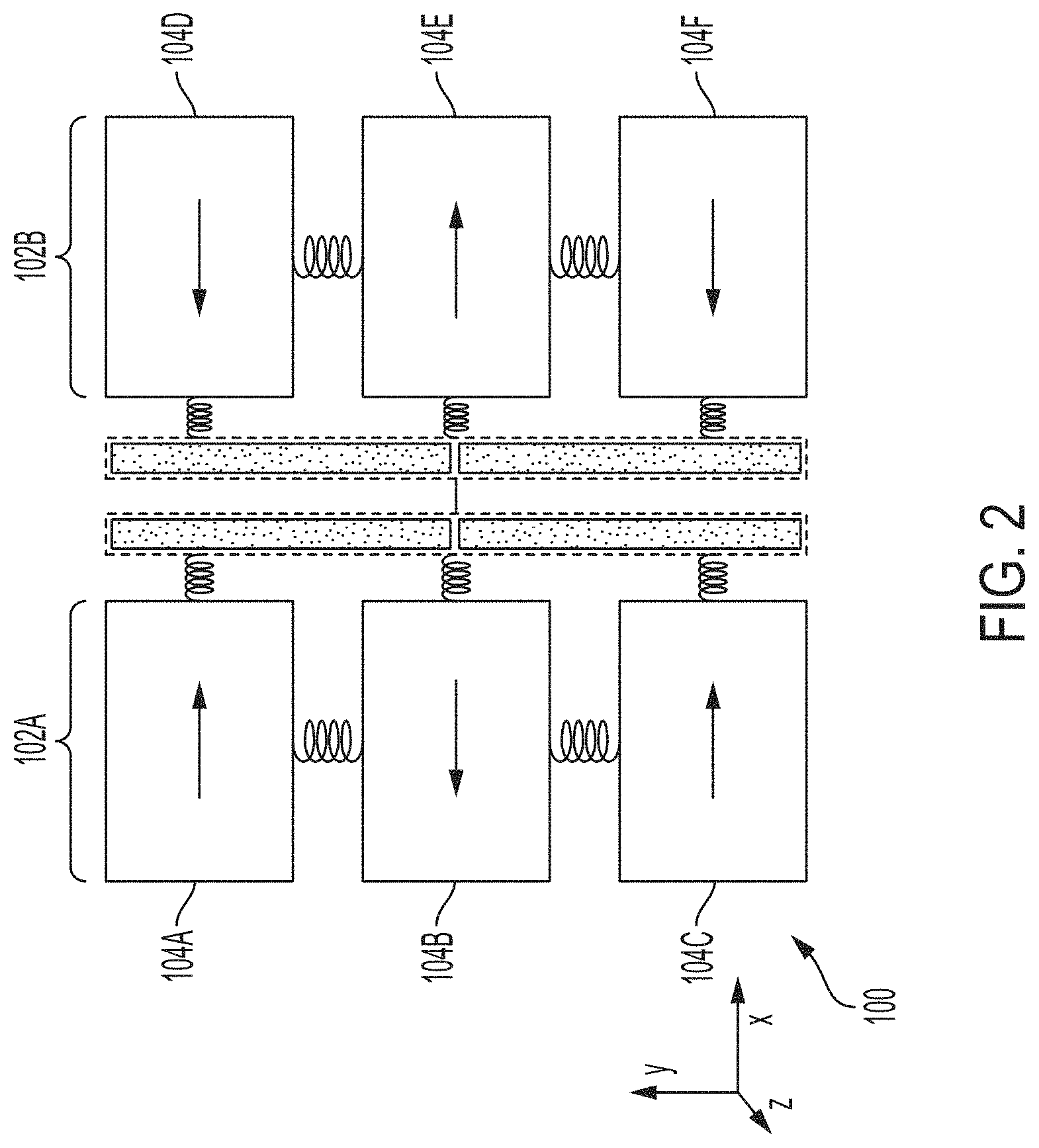 Patent US11774244 Figure 2 – 3-axis gyroscope with rotational vibration rejection