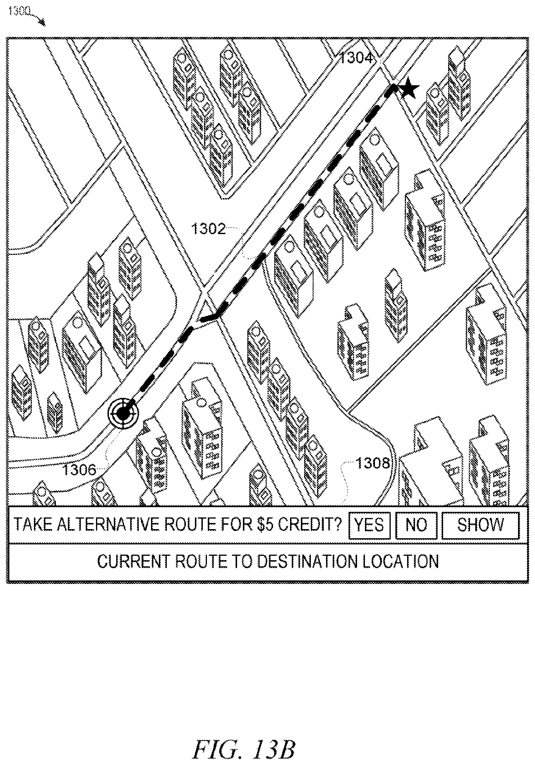 Patent US11774252 Figure 14 – Proactive re-routing of vehicles to control traffic flow