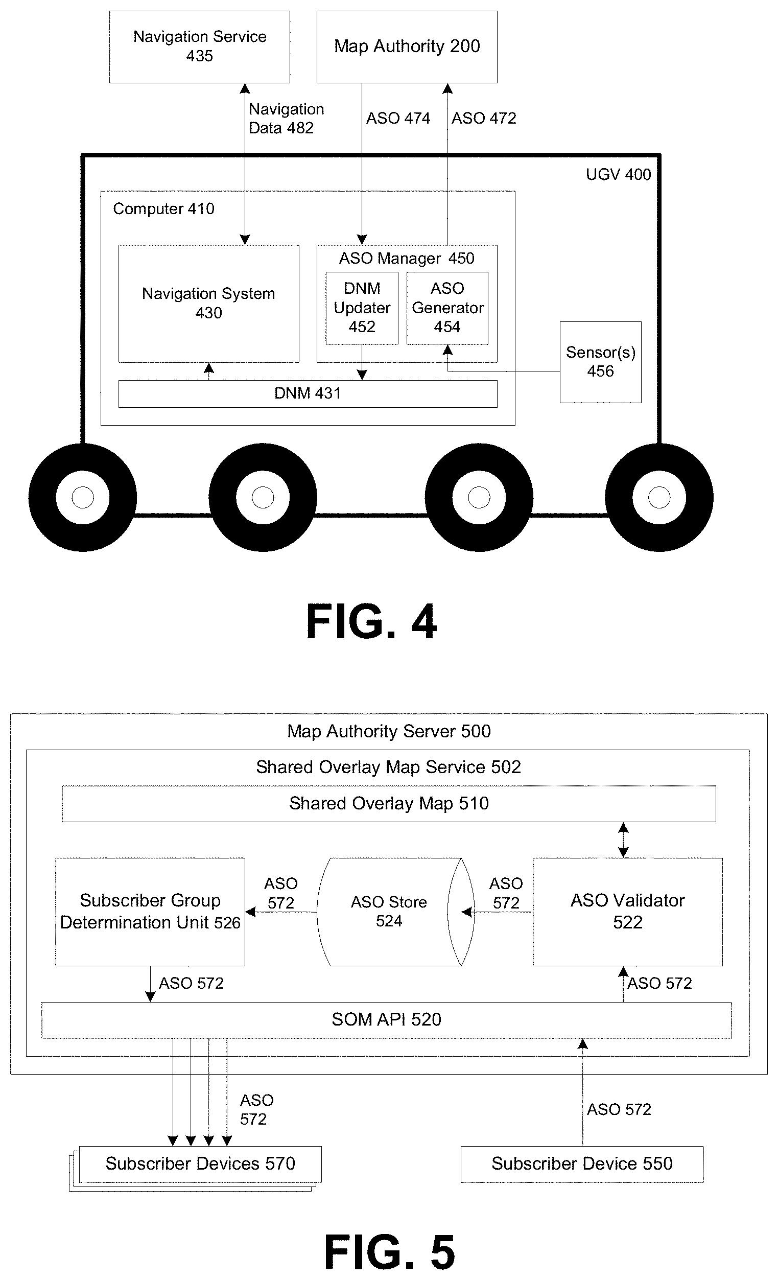 Patent US11774263 Figure 4 – Shared overlay maps